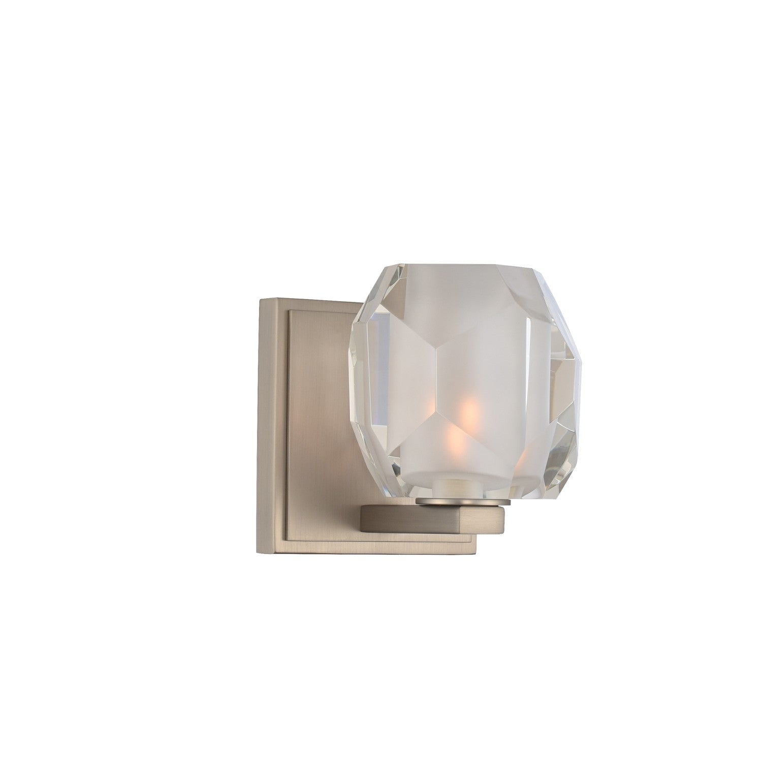 5'' Regent 1 Light Satin Nickel Vanity Light