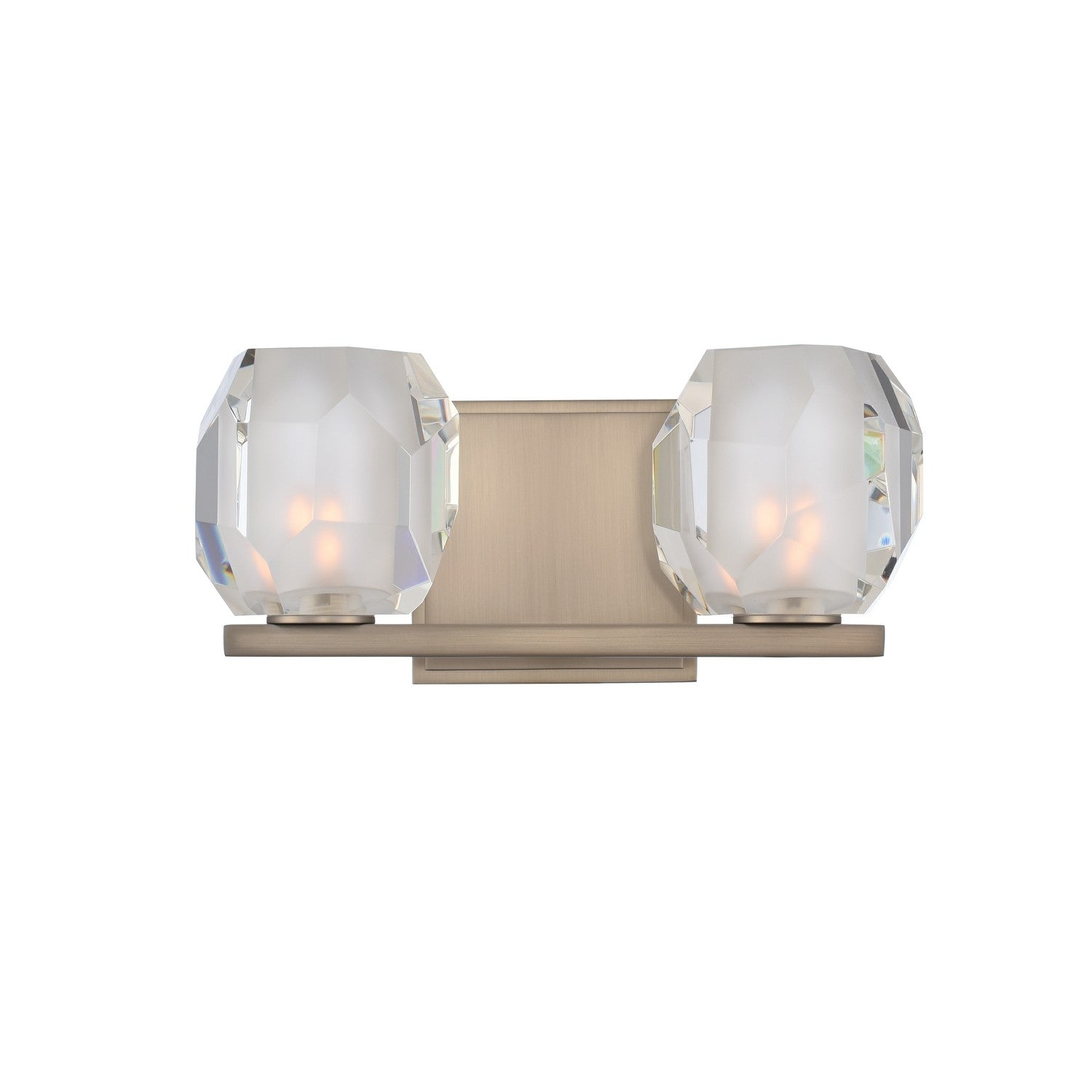 11'' Regent 2 Light Satin Nickel Vanity Light