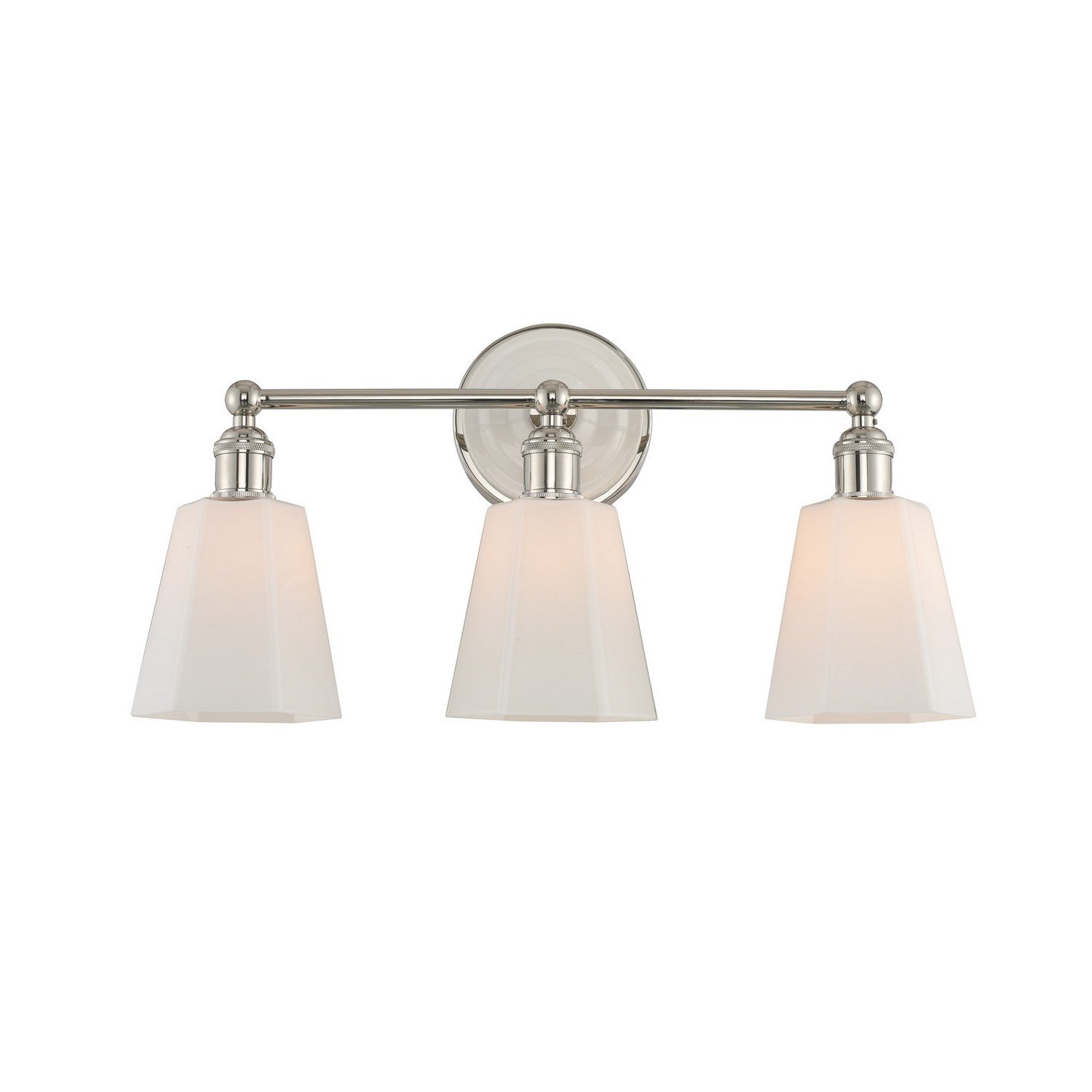 20'' Greenwich 3 Light Polished Nickel Vanity Light