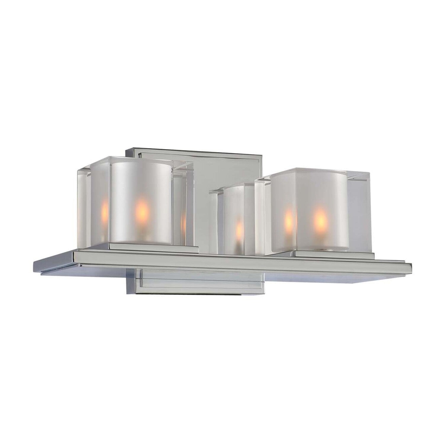 12.5'' Naples 2 Light Polished Chrome Vanity Light