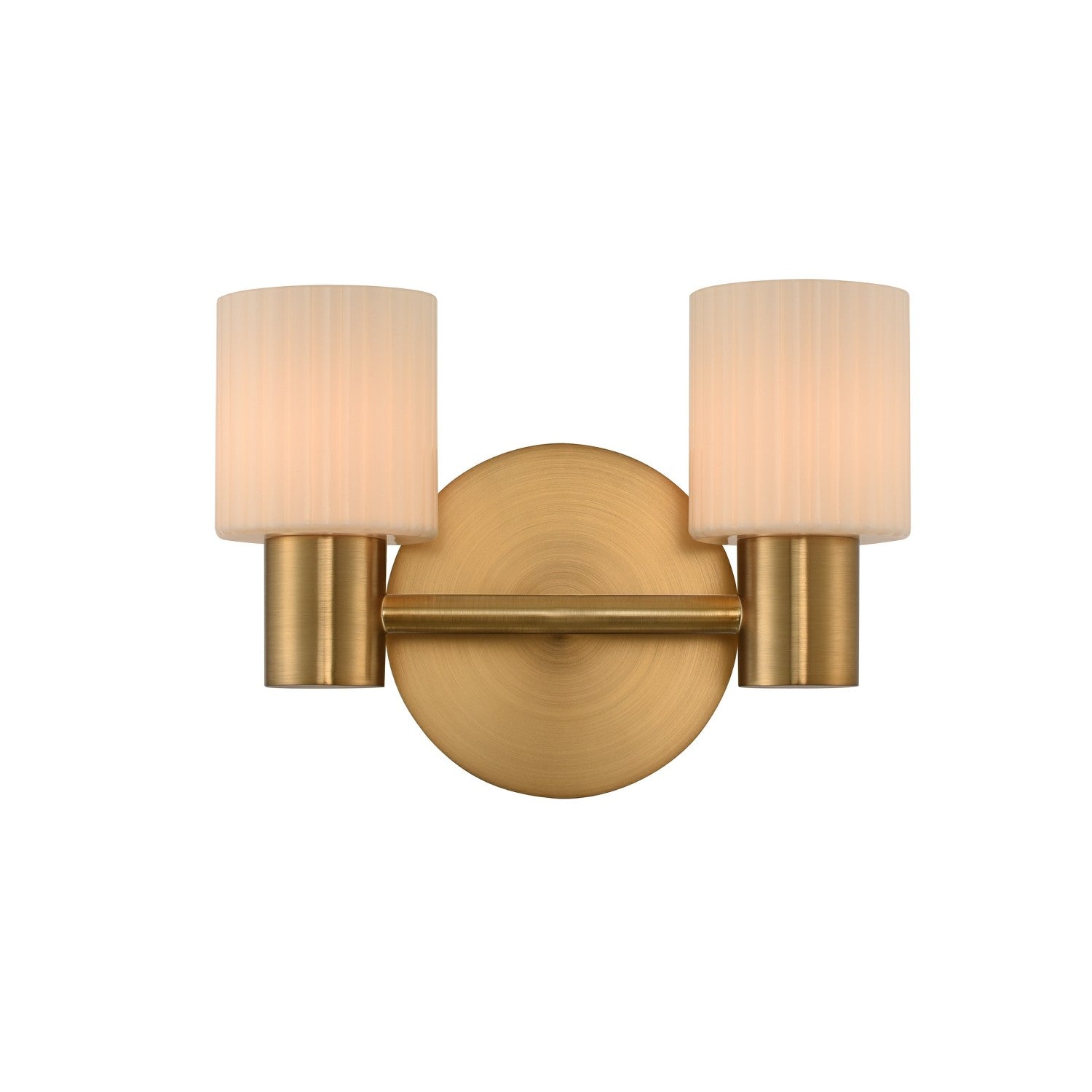 11'' Harlowe 2 Light Winter Brass Vanity Light