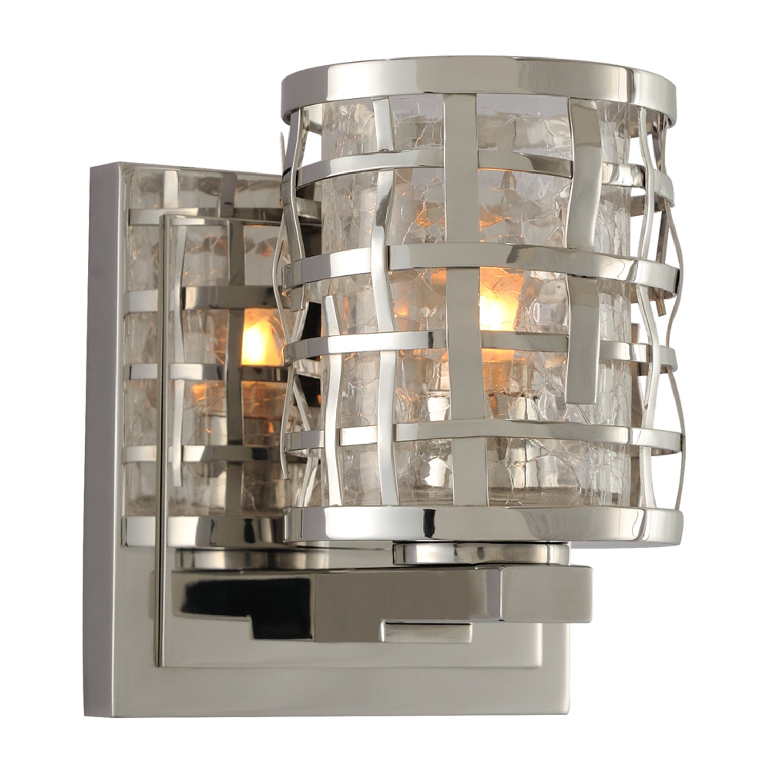 5'' Bridgeport 1 Light Polished Stainless Steel Vanity Light