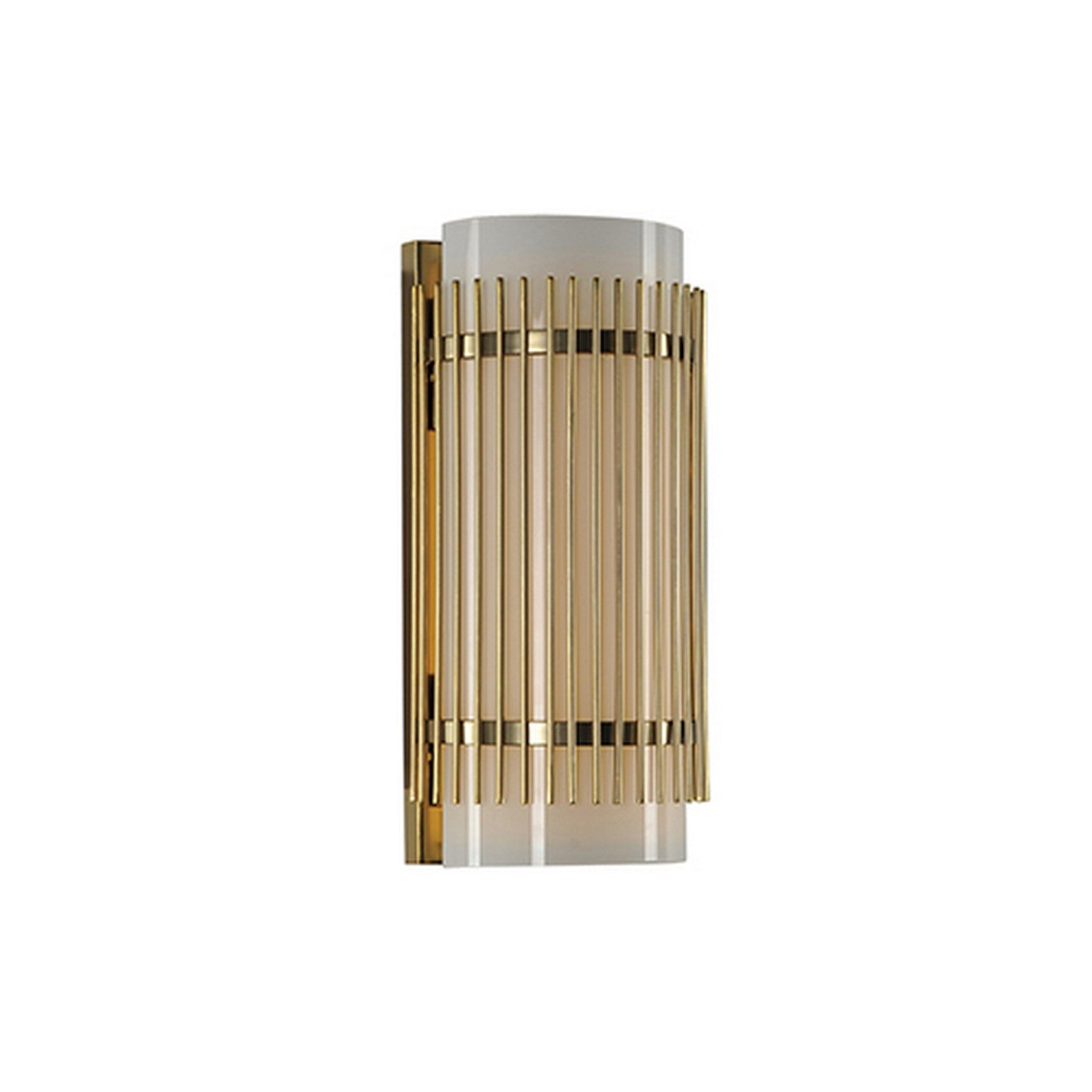 10'' Edgewater 1 Light Vintage Pearlized Brass Vanity Light