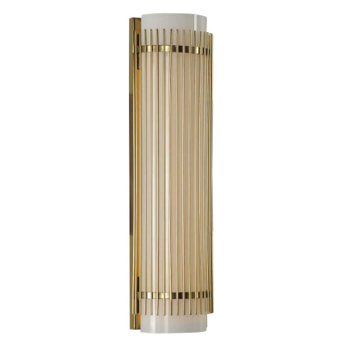 19'' Edgewater 1 Light Vintage Pearlized Brass Vanity Light