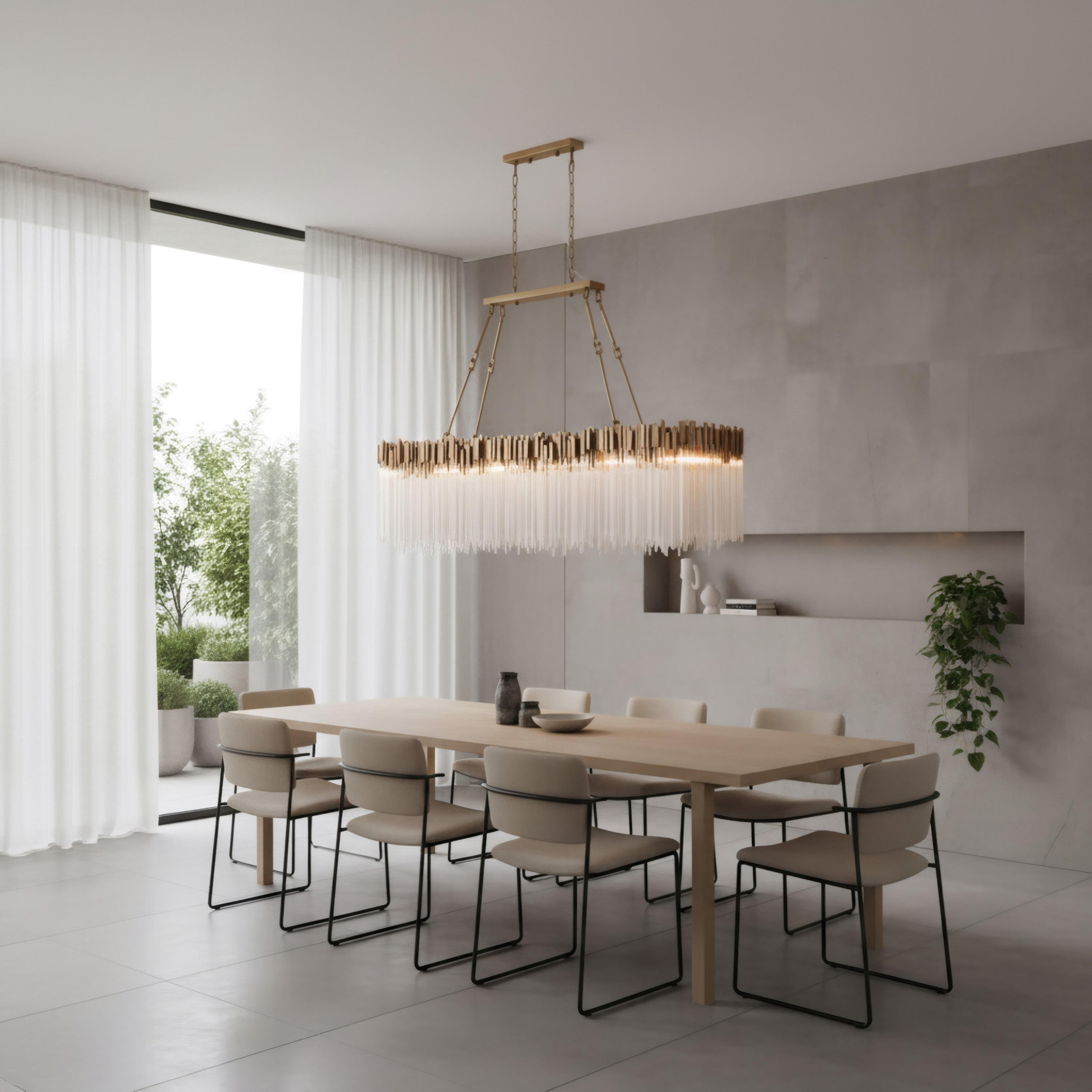Matrix 12 Light Linear Pendant
