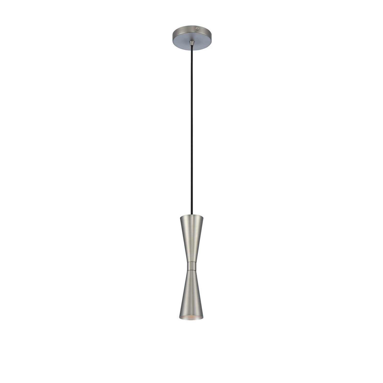 12'' Milo 1 Light Satin Nickel Pendant