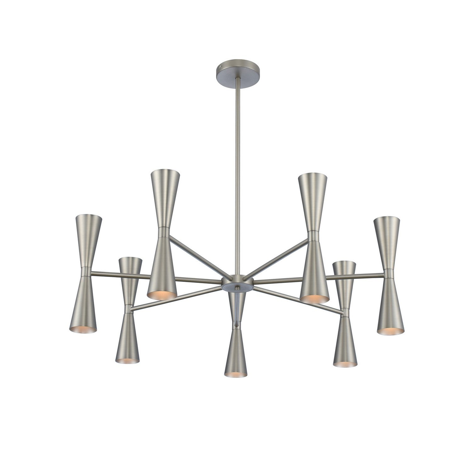 20'' Milo 7 Light Satin Nickel Chandelier