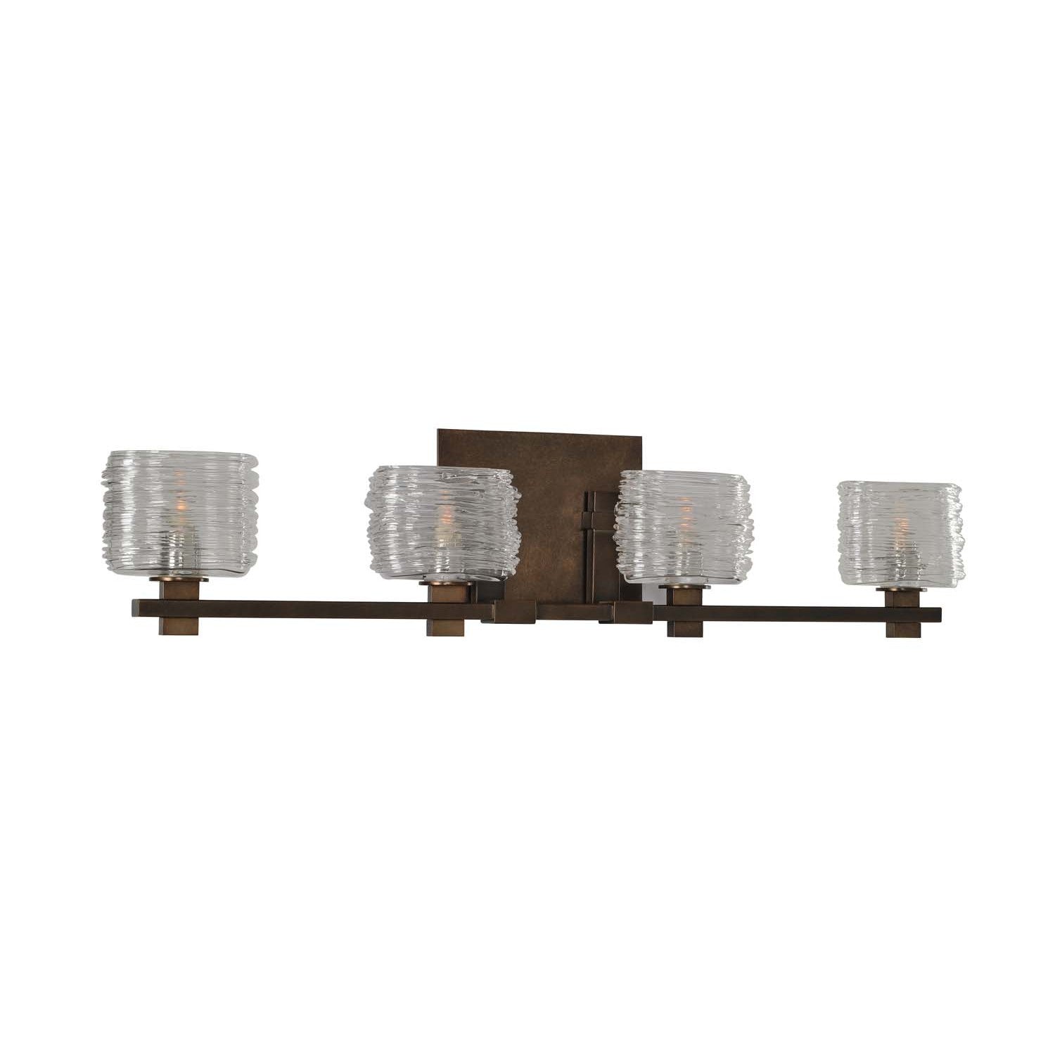 29'' Clearwater 4 Light Vintage Bronze Vanity Light