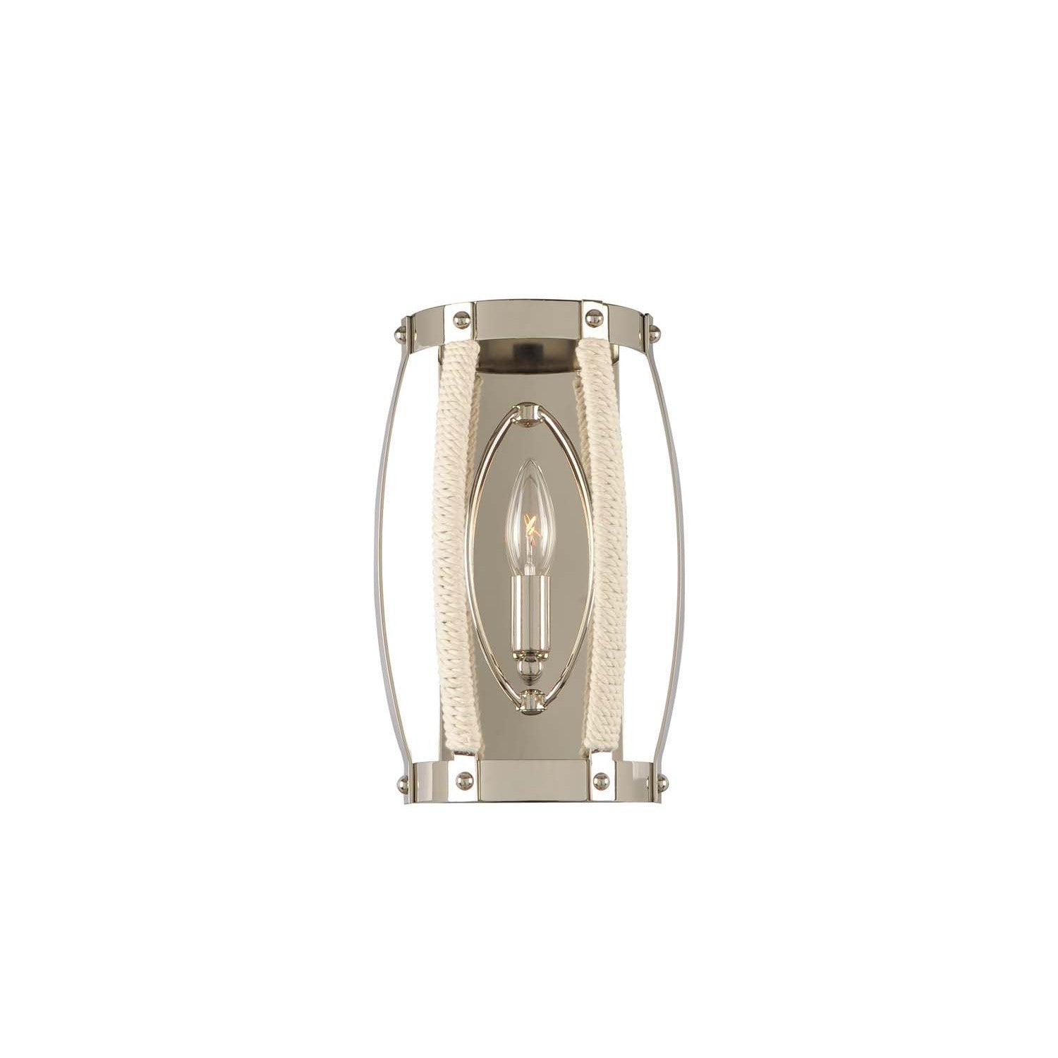 8'' Bradbury 1 Light Polished Nickel Wall Sconce