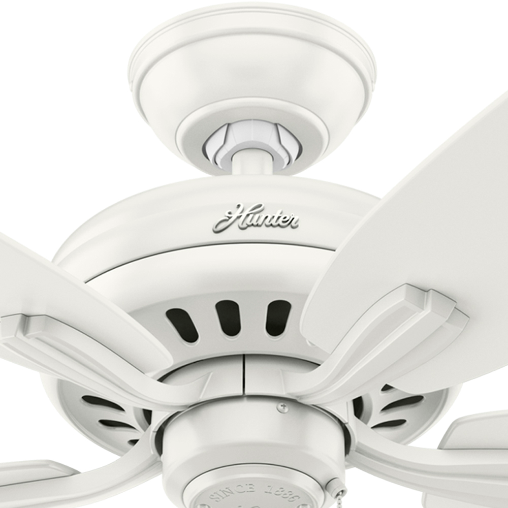 52 inch Newsome Fresh White Ceiling Fan and Pull Chain