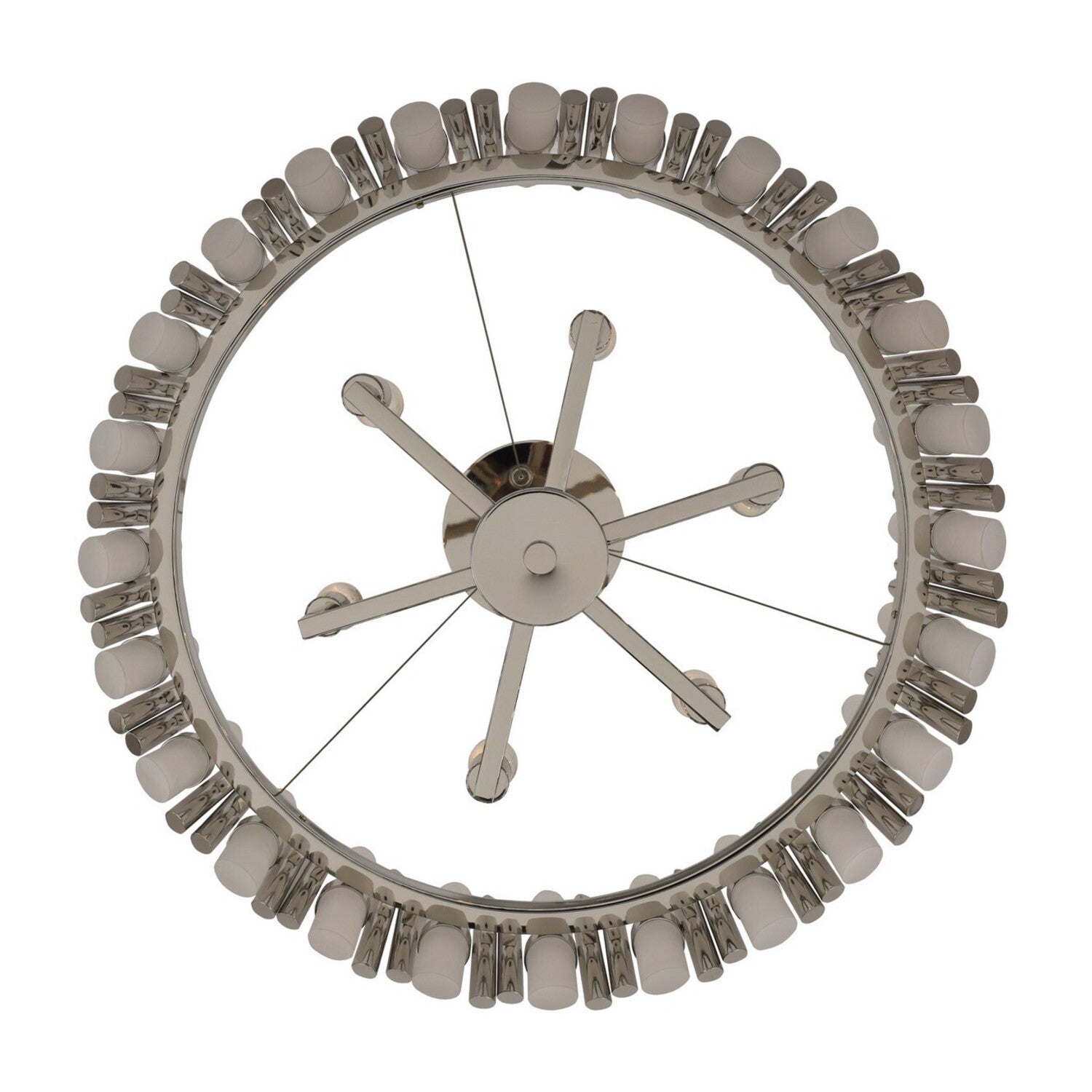 28'' Massina 6 Light Polished Nickel Pendant