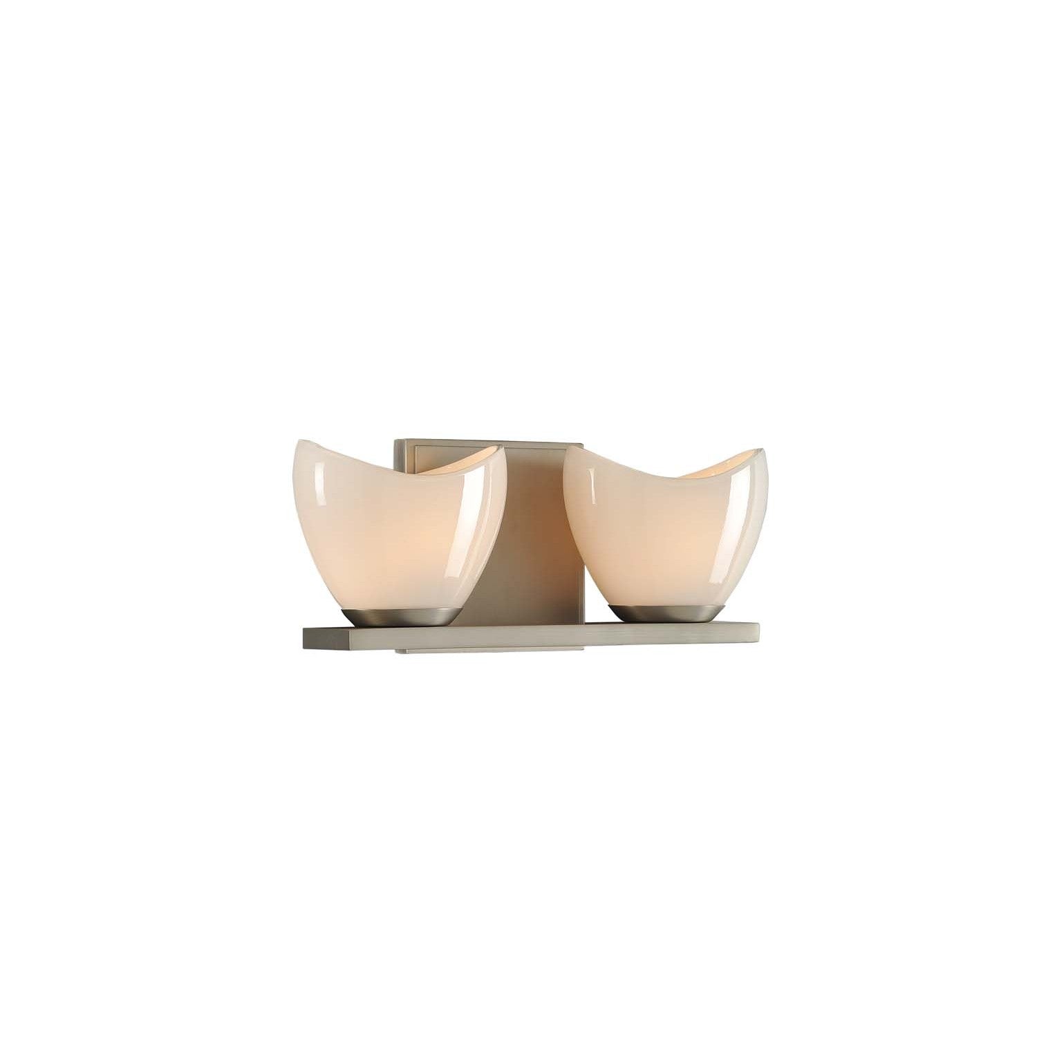 13'' Vero 2 Light Satin Nickel Vanity Light