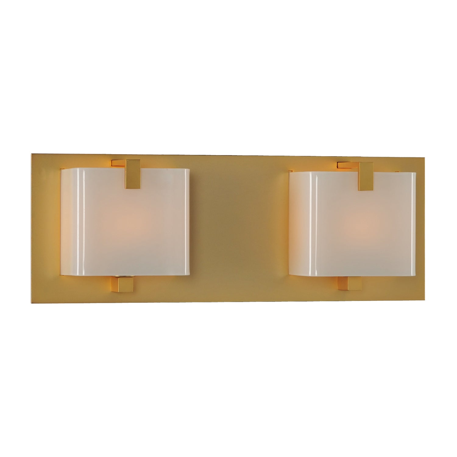 14'' Meridian 2 Light Gold Vanity Light