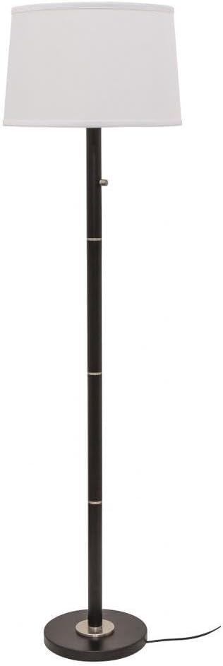 62-inch Rupert Heritage Gold Black Floor Lamp