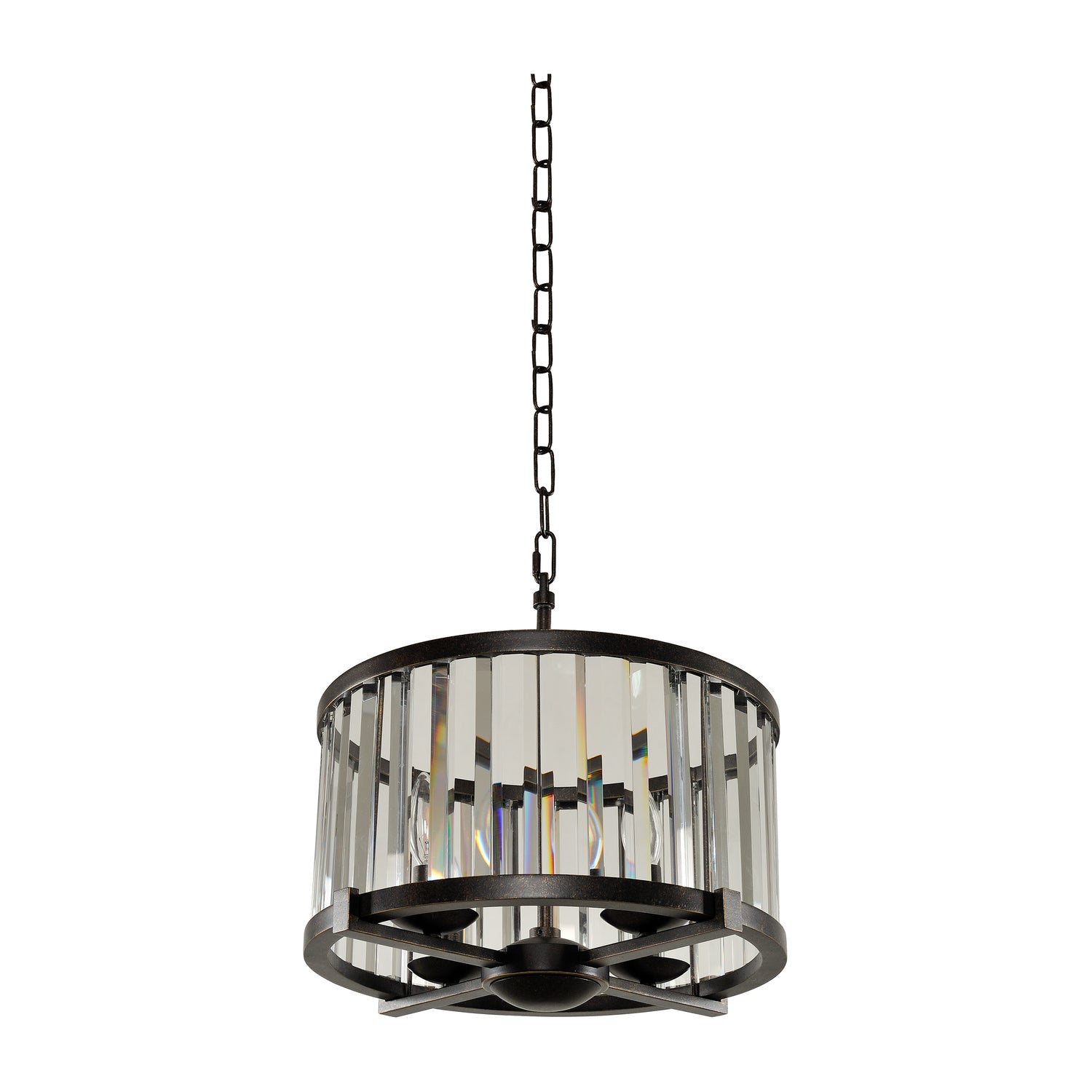 15'' Essex 4 Light Sienna Bronze Semi-Flush Mount