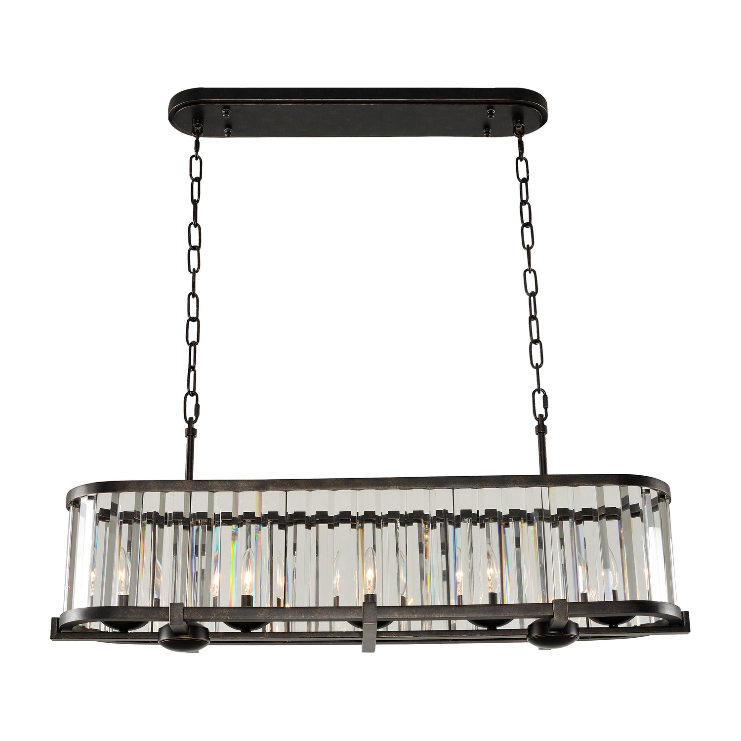 15'' Essex 5 Light Sienna Bronze Linear Pendant