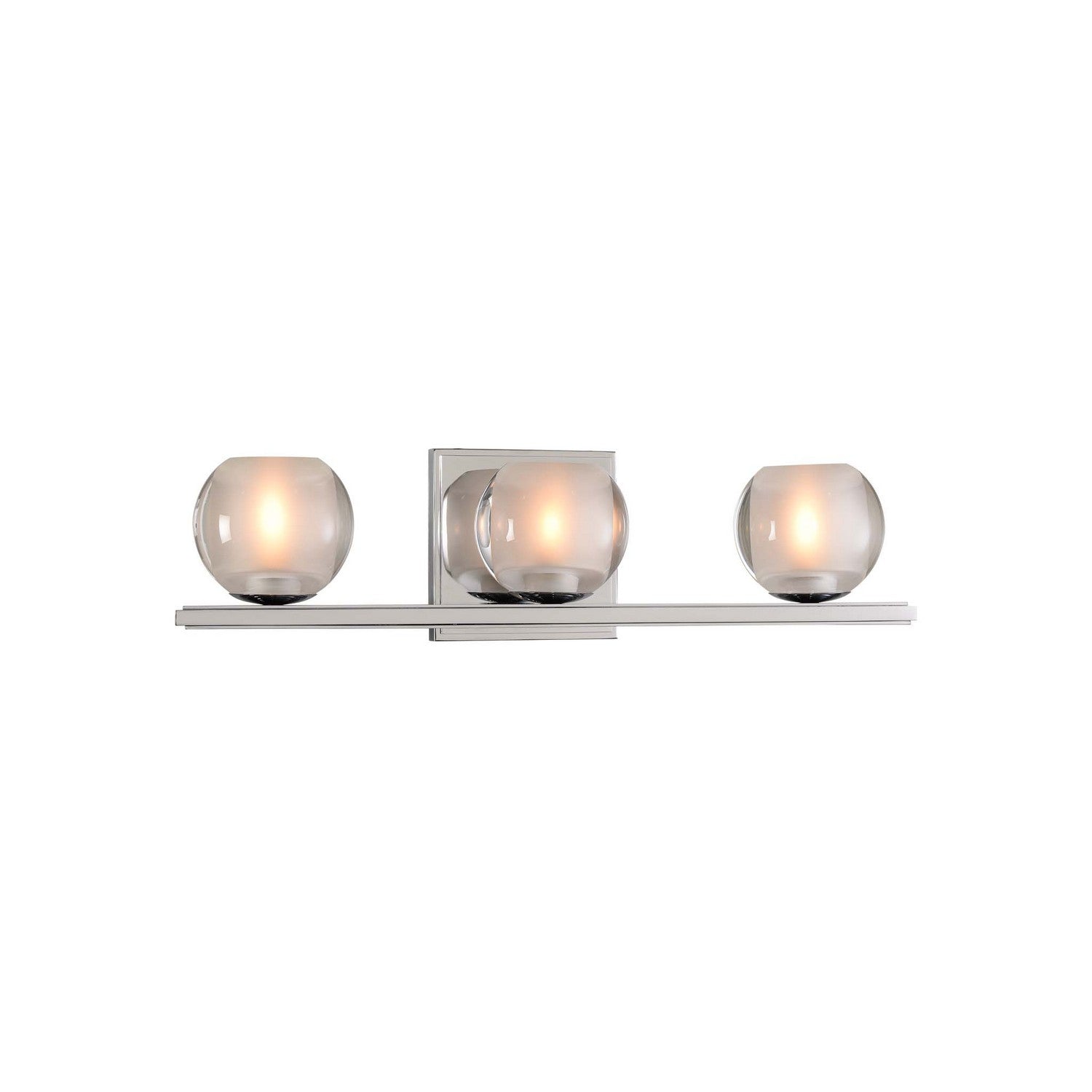 19'' Corona 3 Light Polished Chrome Vanity Light