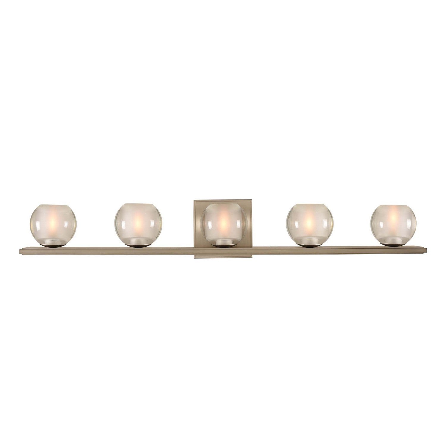 33'' Corona 5 Light Satin Nickel Vanity Light