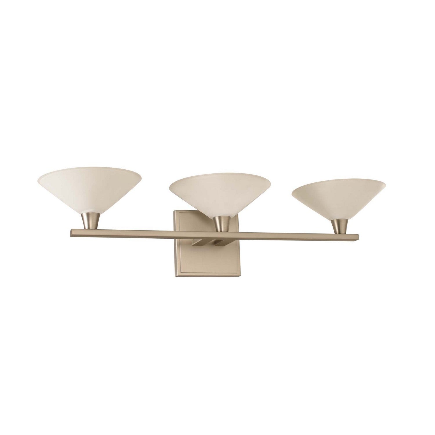23'' Galvaston 3 Light Satin Nickel Vanity Light
