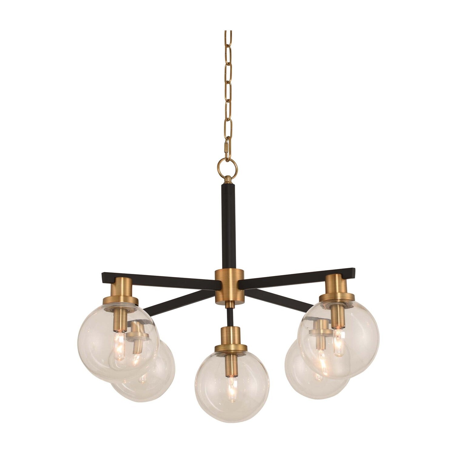 18'' Cameo 5 Light Matte Black Finish Multi-Pendant