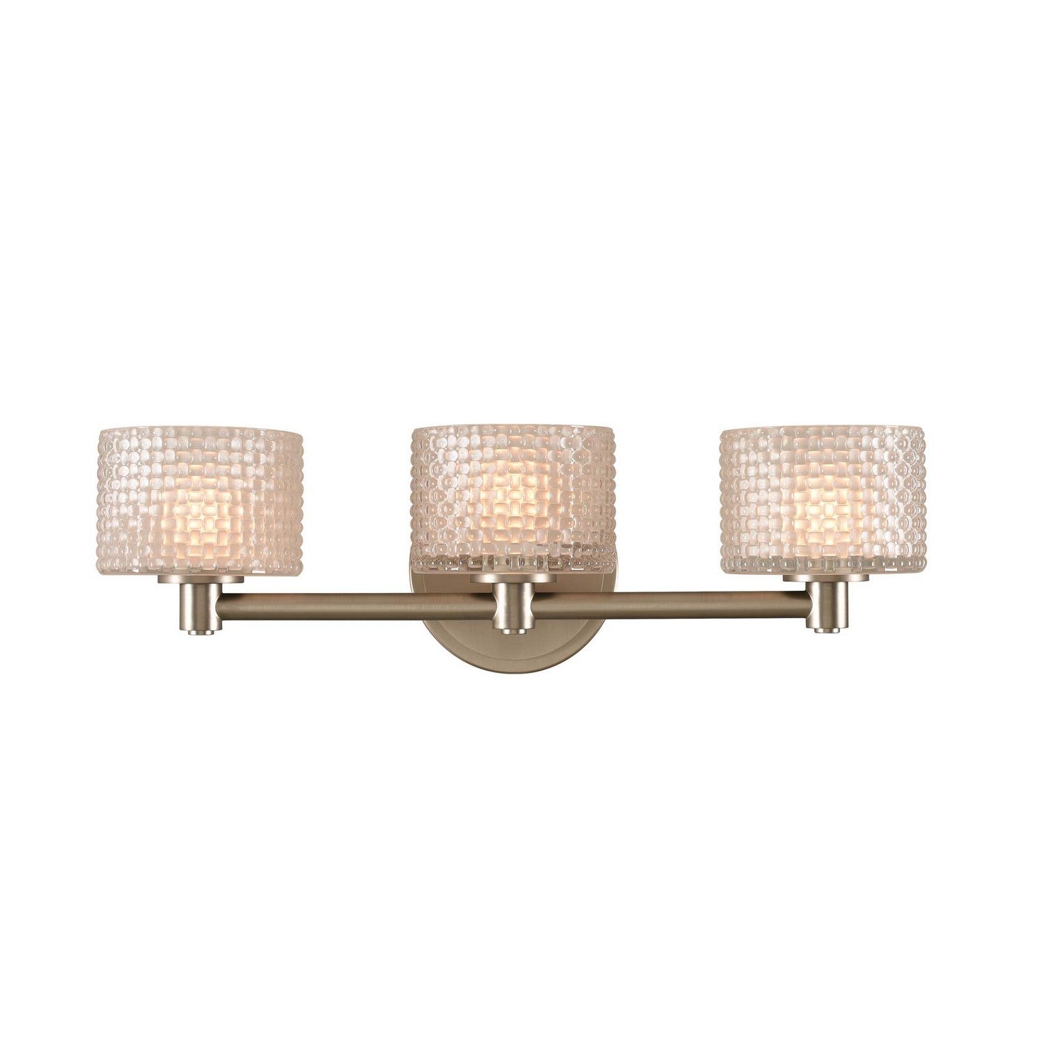 19'' Willow 3 Light Satin Nickel Vanity Light