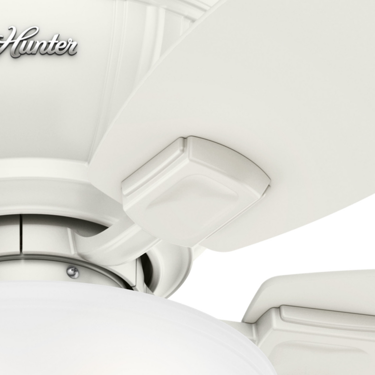 52 inch Kenbridge Fresh White Low Profile Ceiling Fan with LED Light Kit and Pull Chain