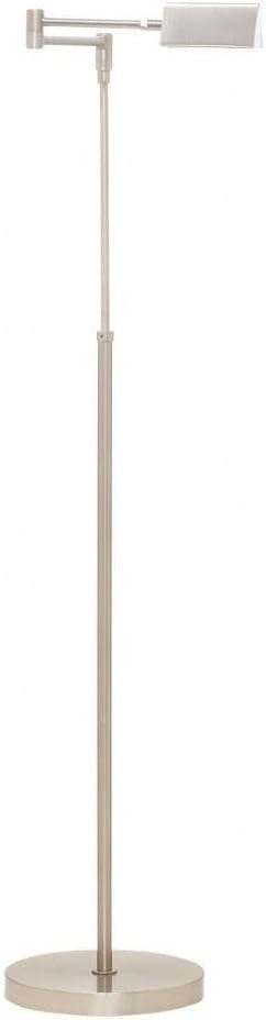 37.5-inch Delta Satin Nickel Floor Lamp