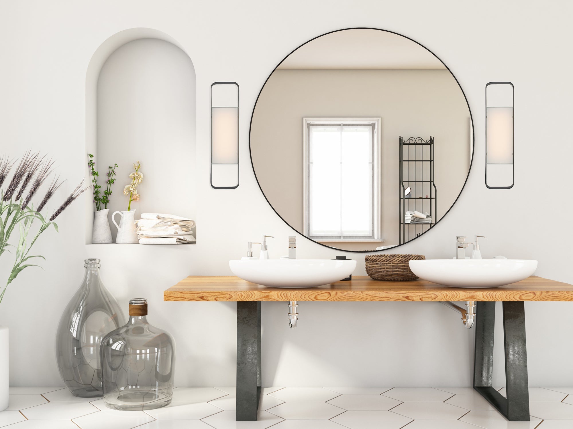 19'' Rhapsody 1 Light Matte Black Vanity Light