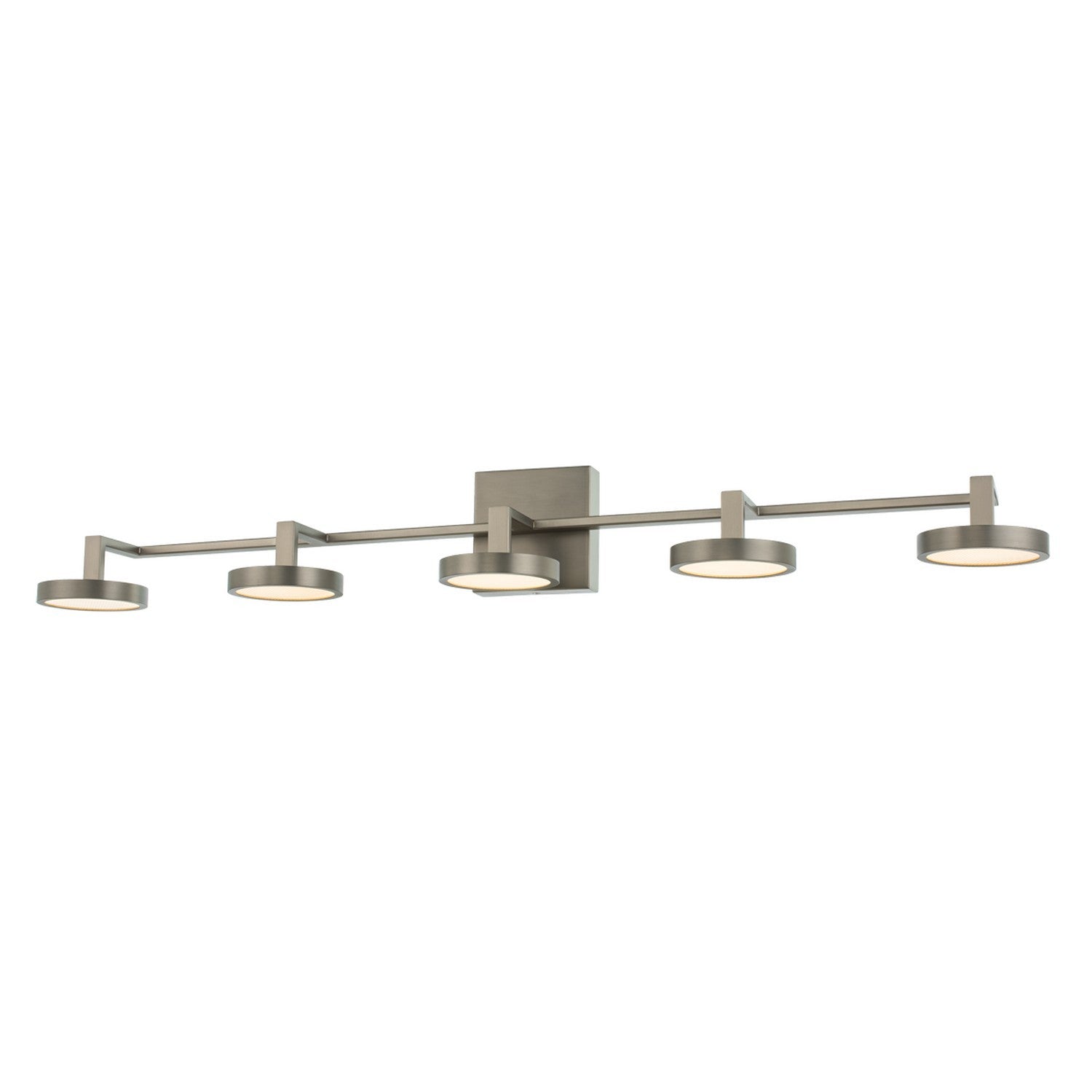 38'' Eaton 5 Light Satin Nickel Vanity Light