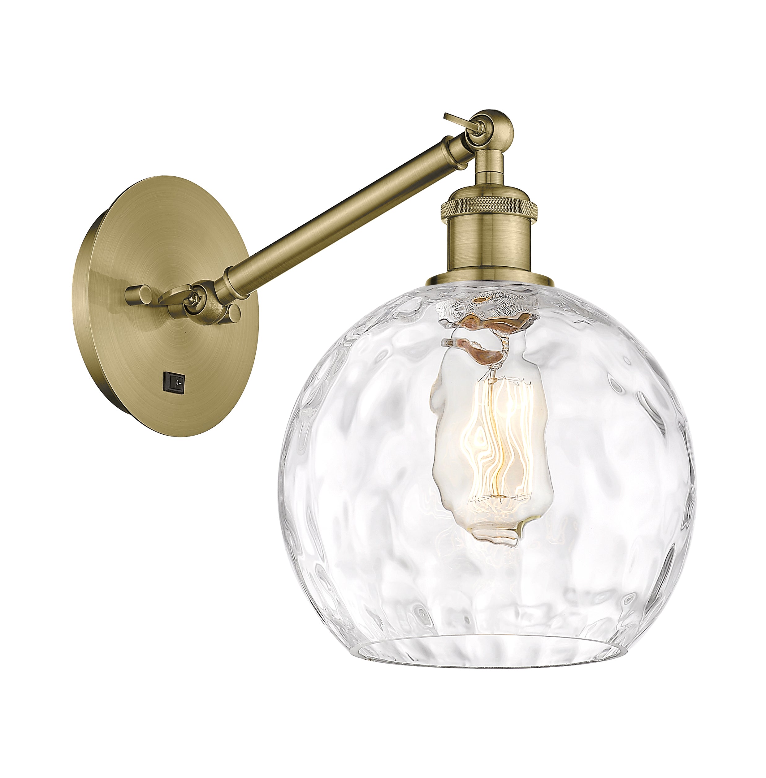 Ballston Sconce Cast Brass Glass Steel