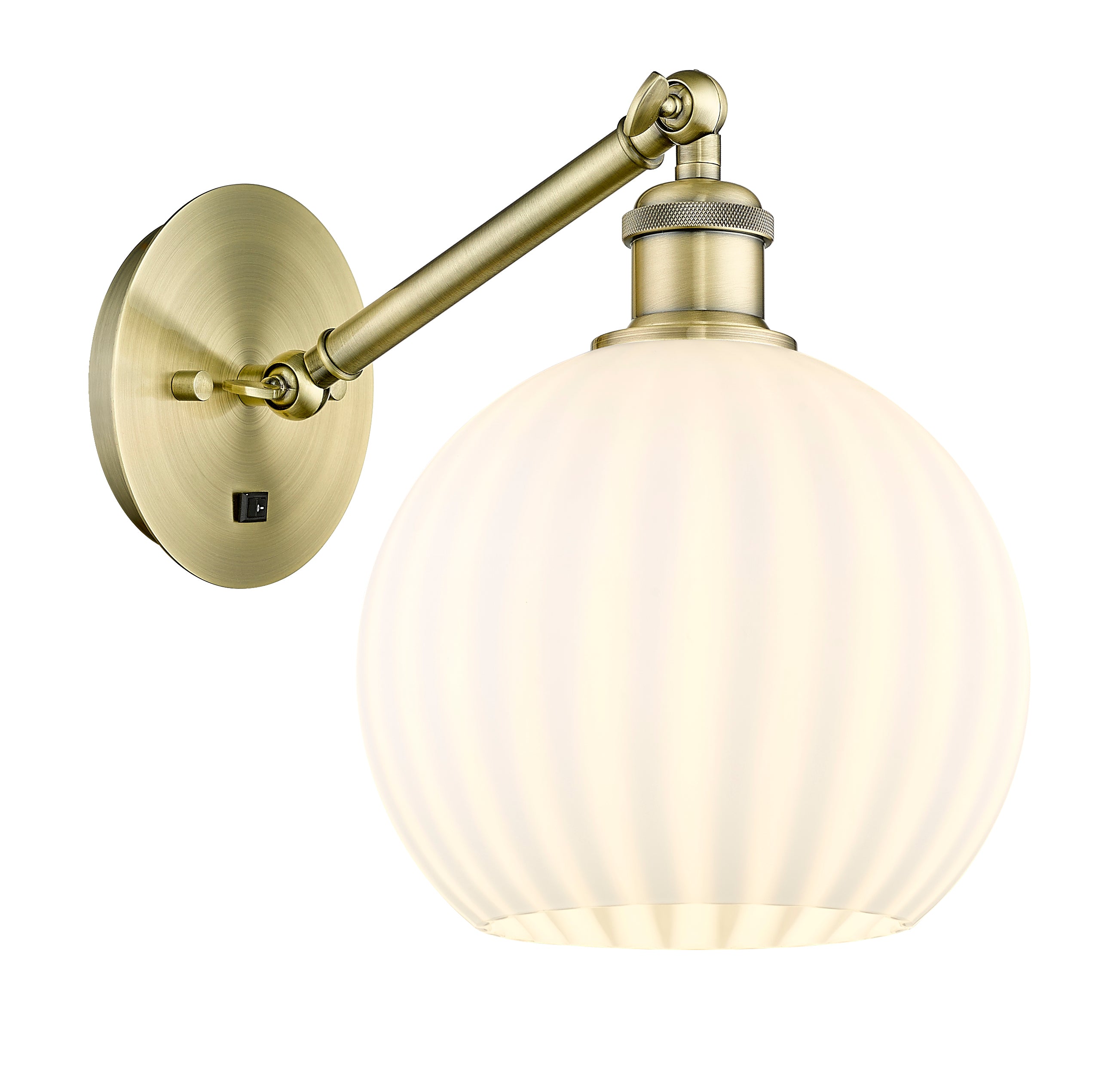 Ballston Sconce Cast Brass 8 Inch