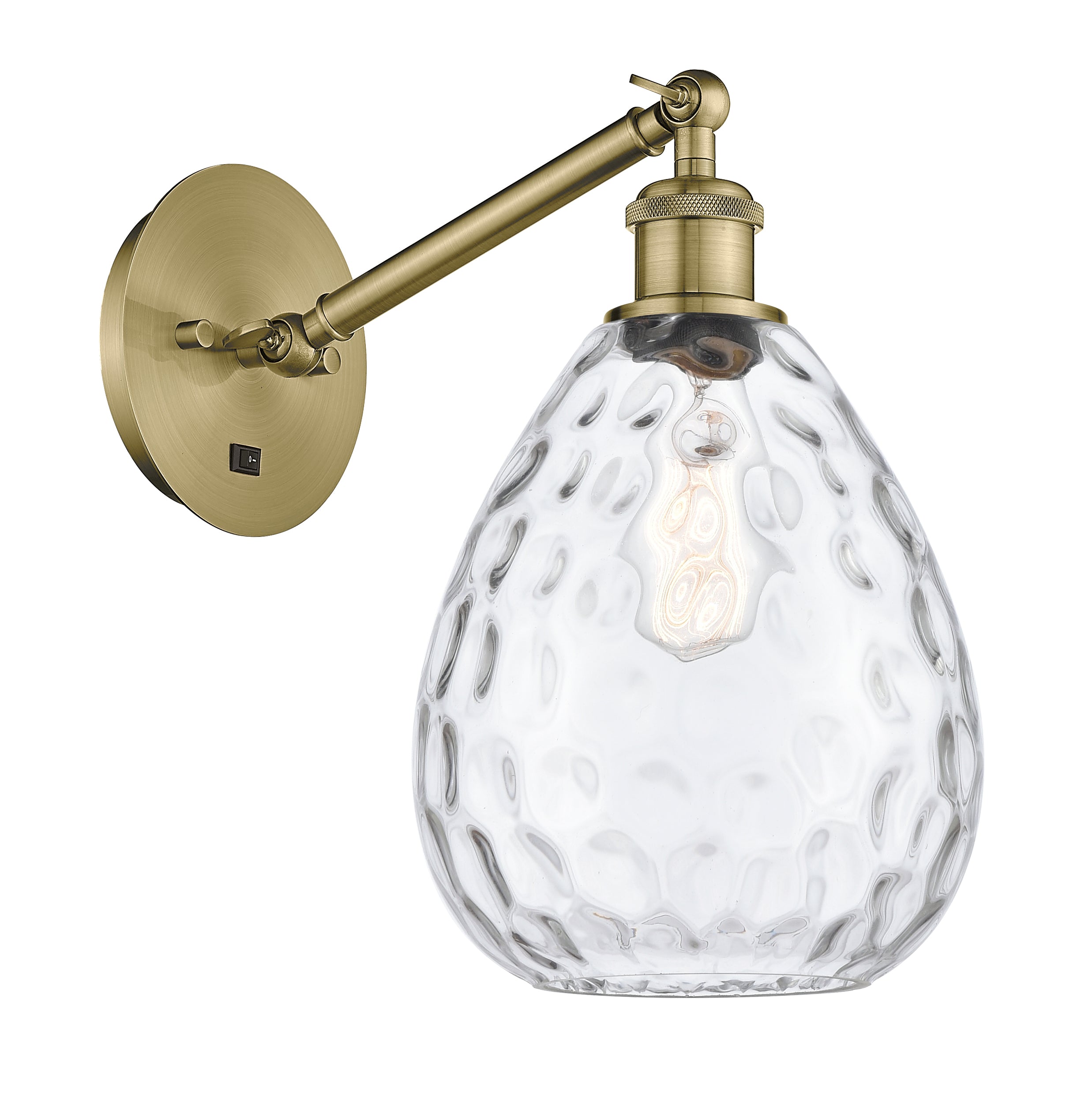 Ballston Sconce Cast Brass Glass Steel