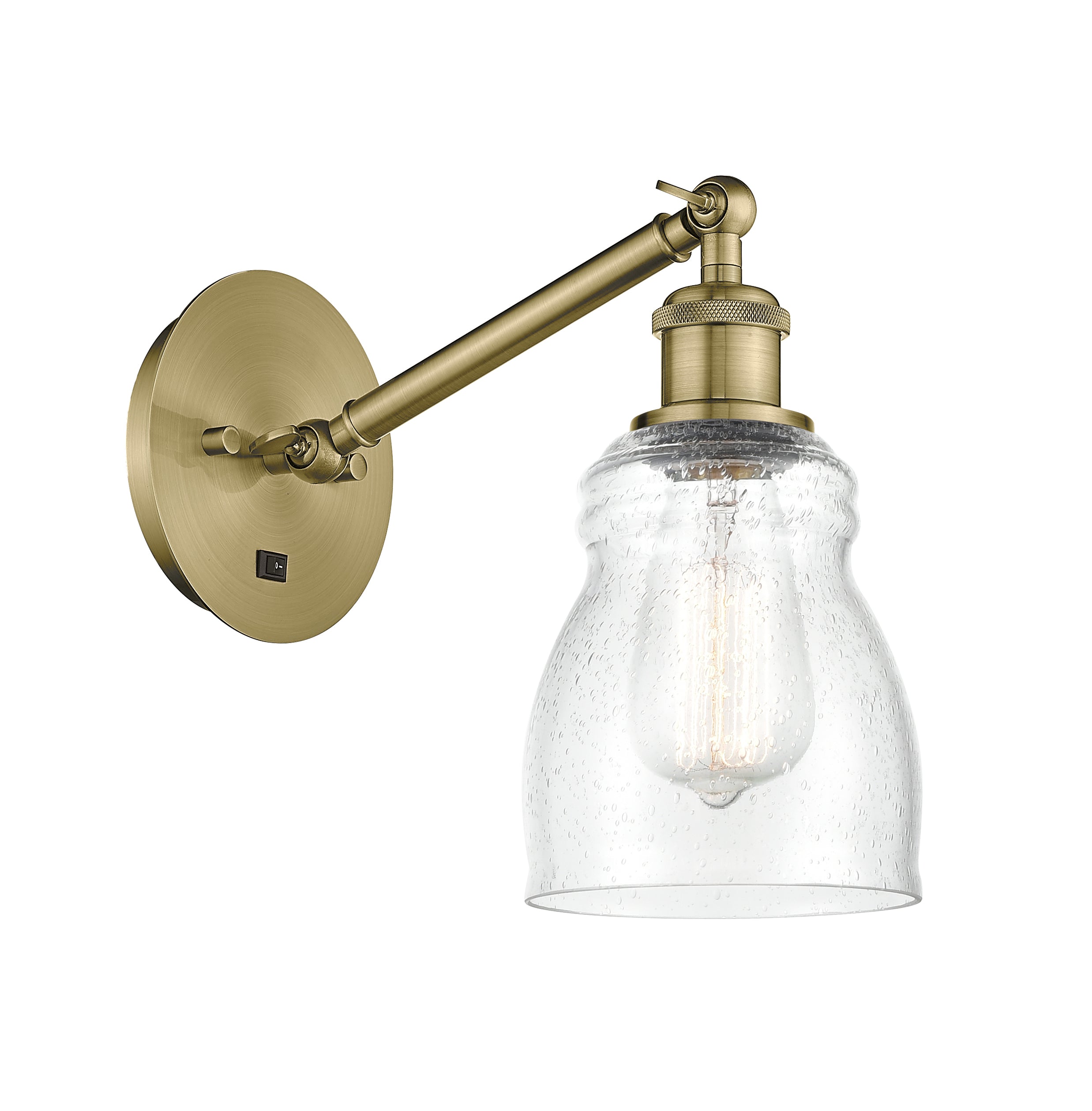 Ballston Sconce Cast Brass Glass Steel
