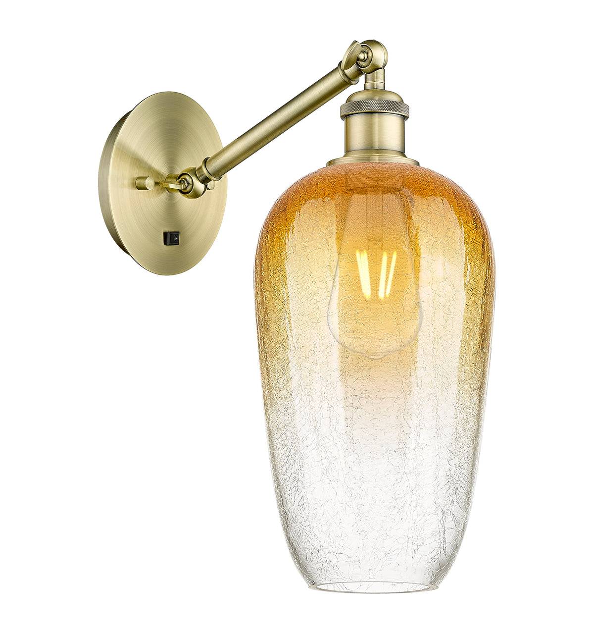 Brookhaven Flute 7-Inch 1-Light Sconce 15-Inch High