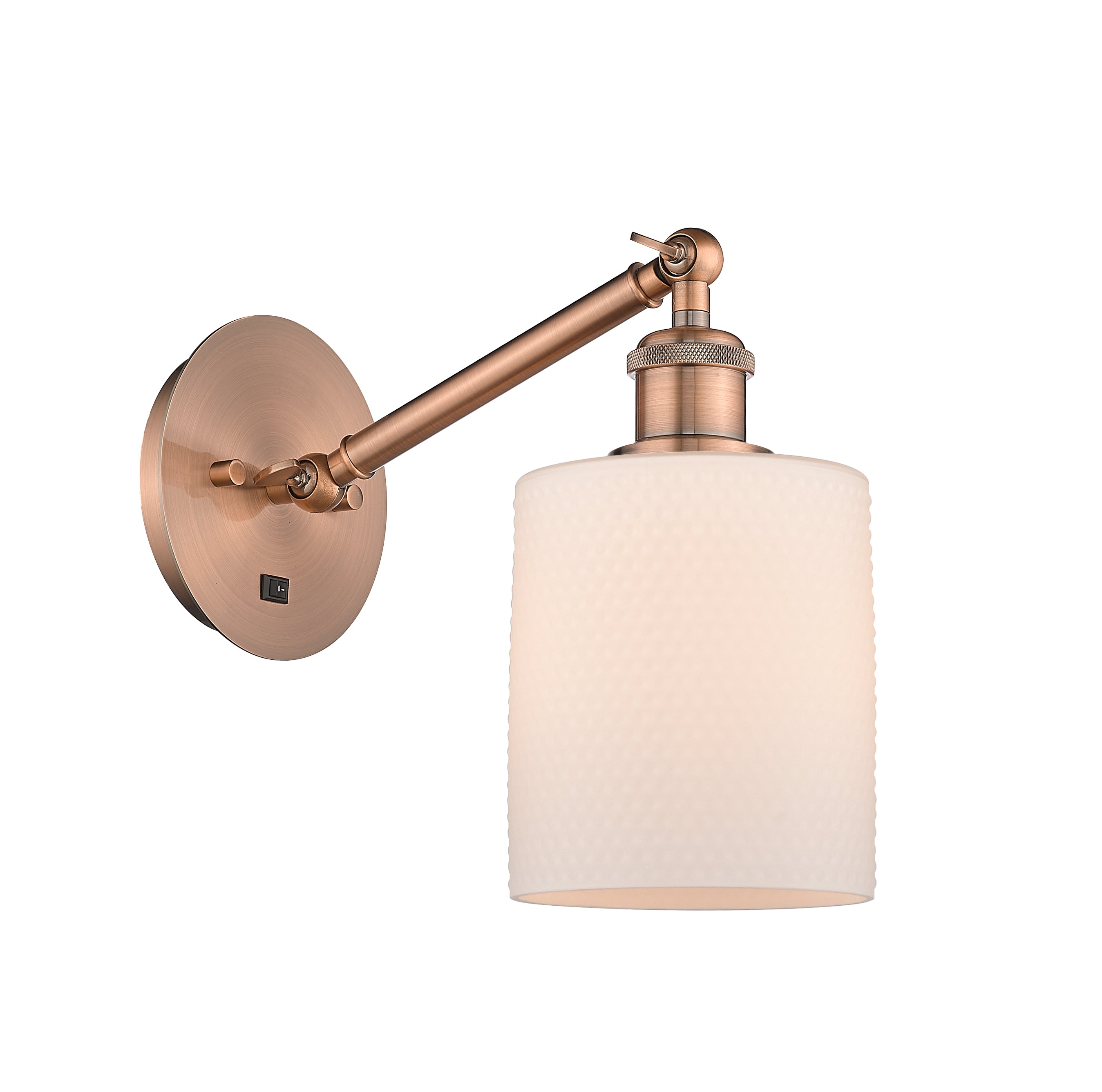 Ballston Sconce Cast Brass Steel Glass