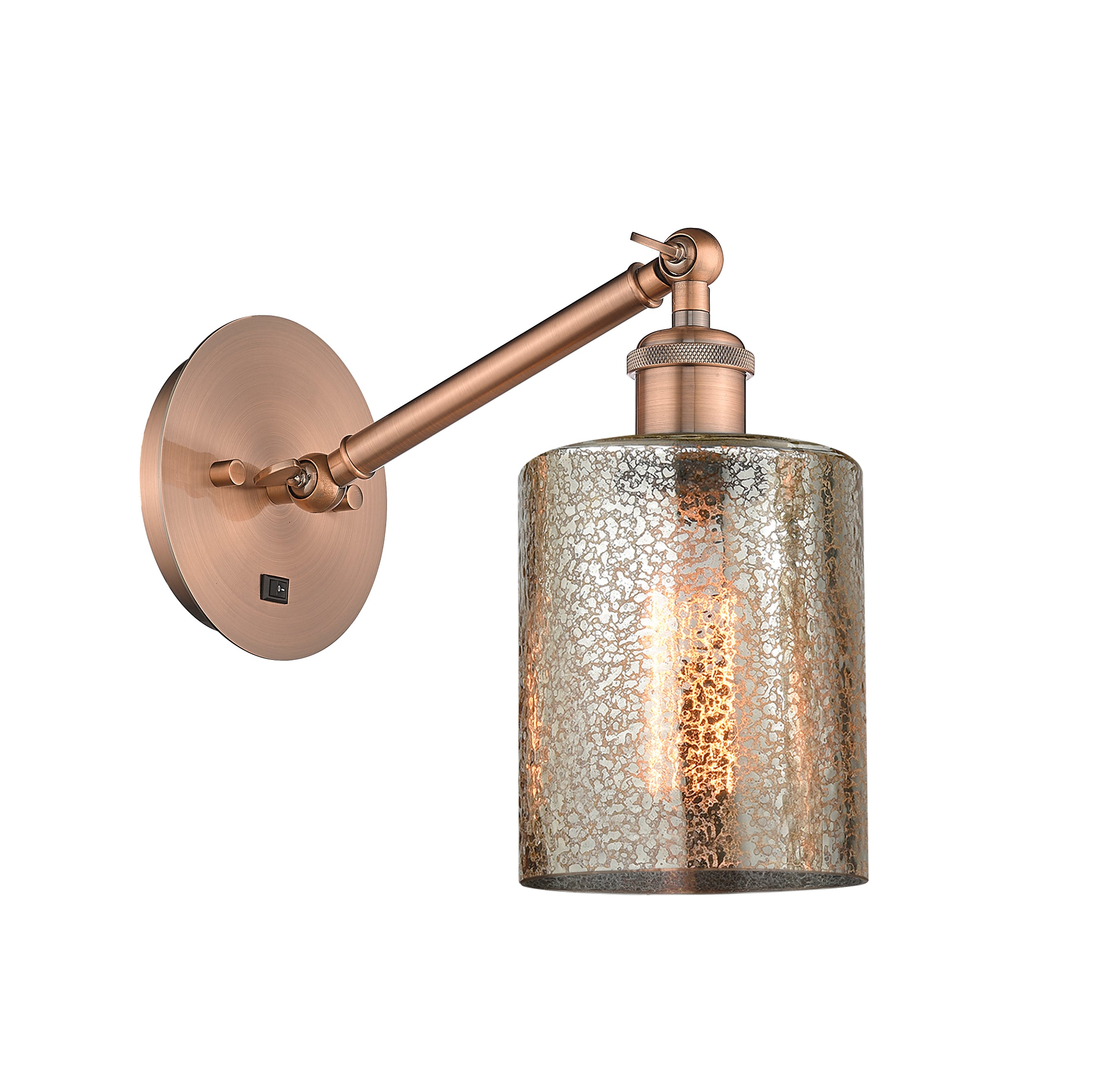 Ballston Sconce Cast Brass Steel Glass