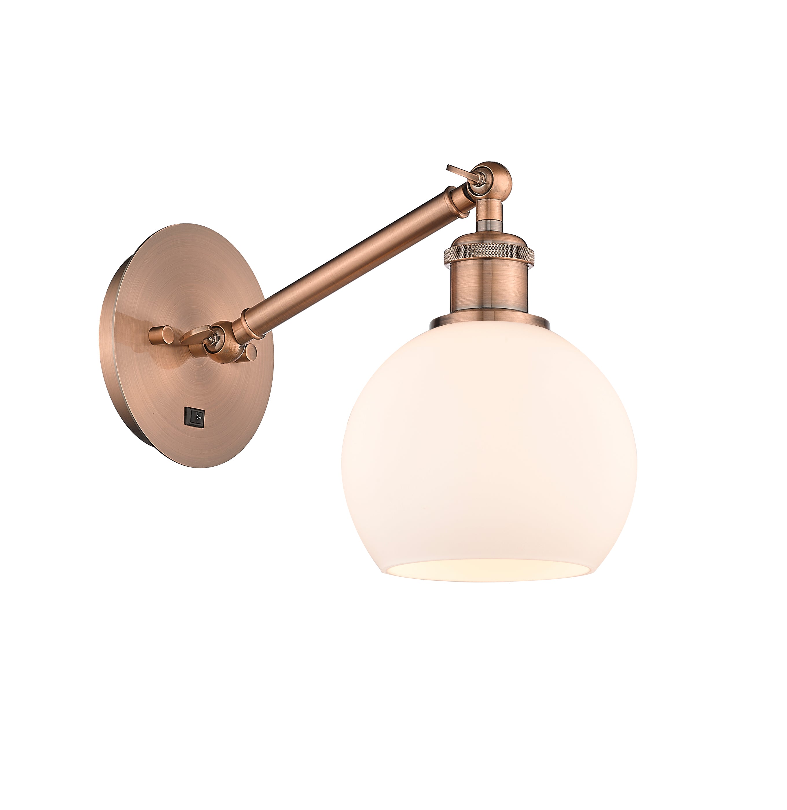 Ballston Sconce Cast Brass Steel Glass