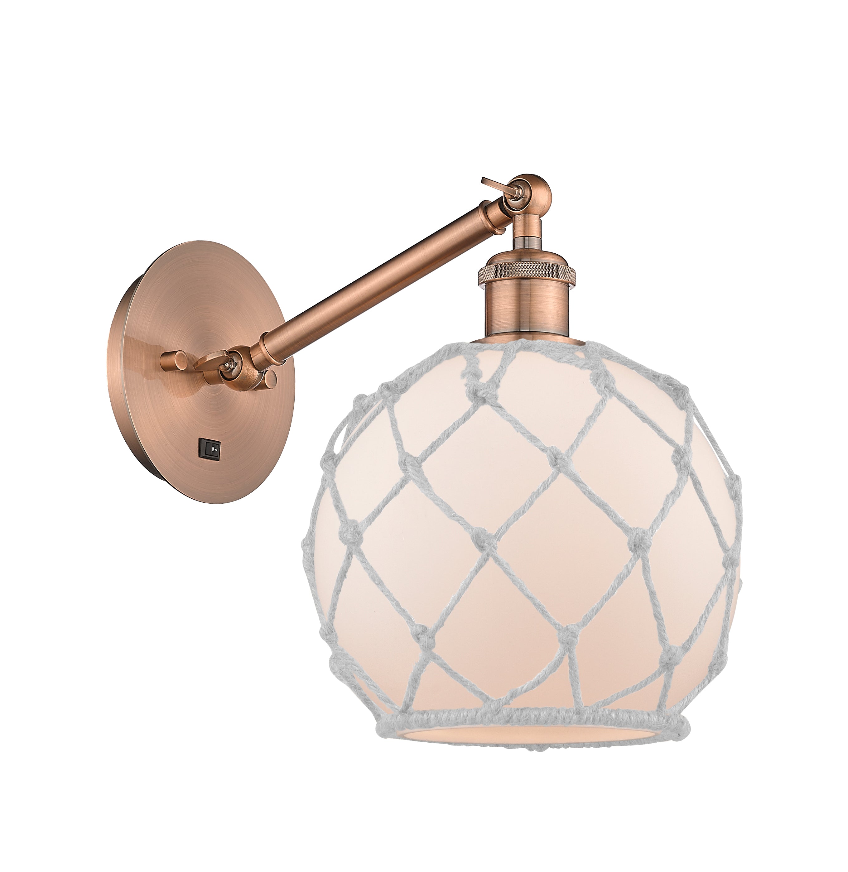 Ballston Sconce Cast Brass Steel Glass