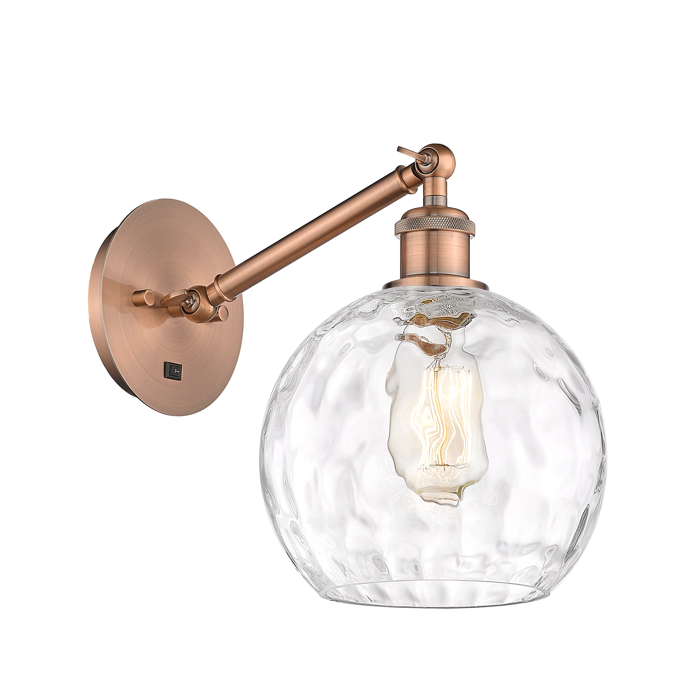 Ballston Sconce Cast Brass Glass Steel