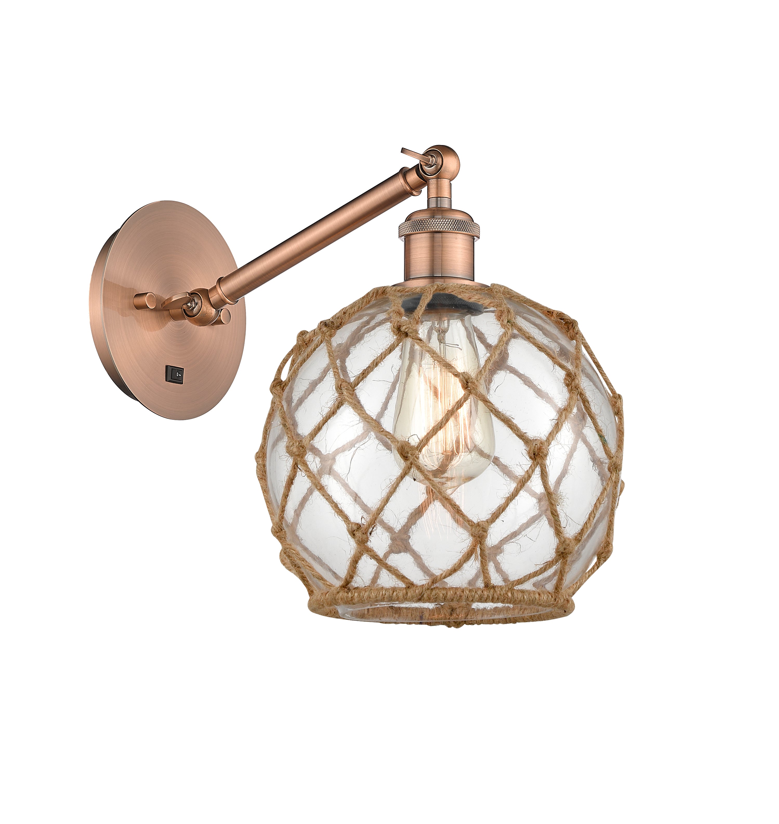 Ballston Sconce Cast Brass Steel Glass