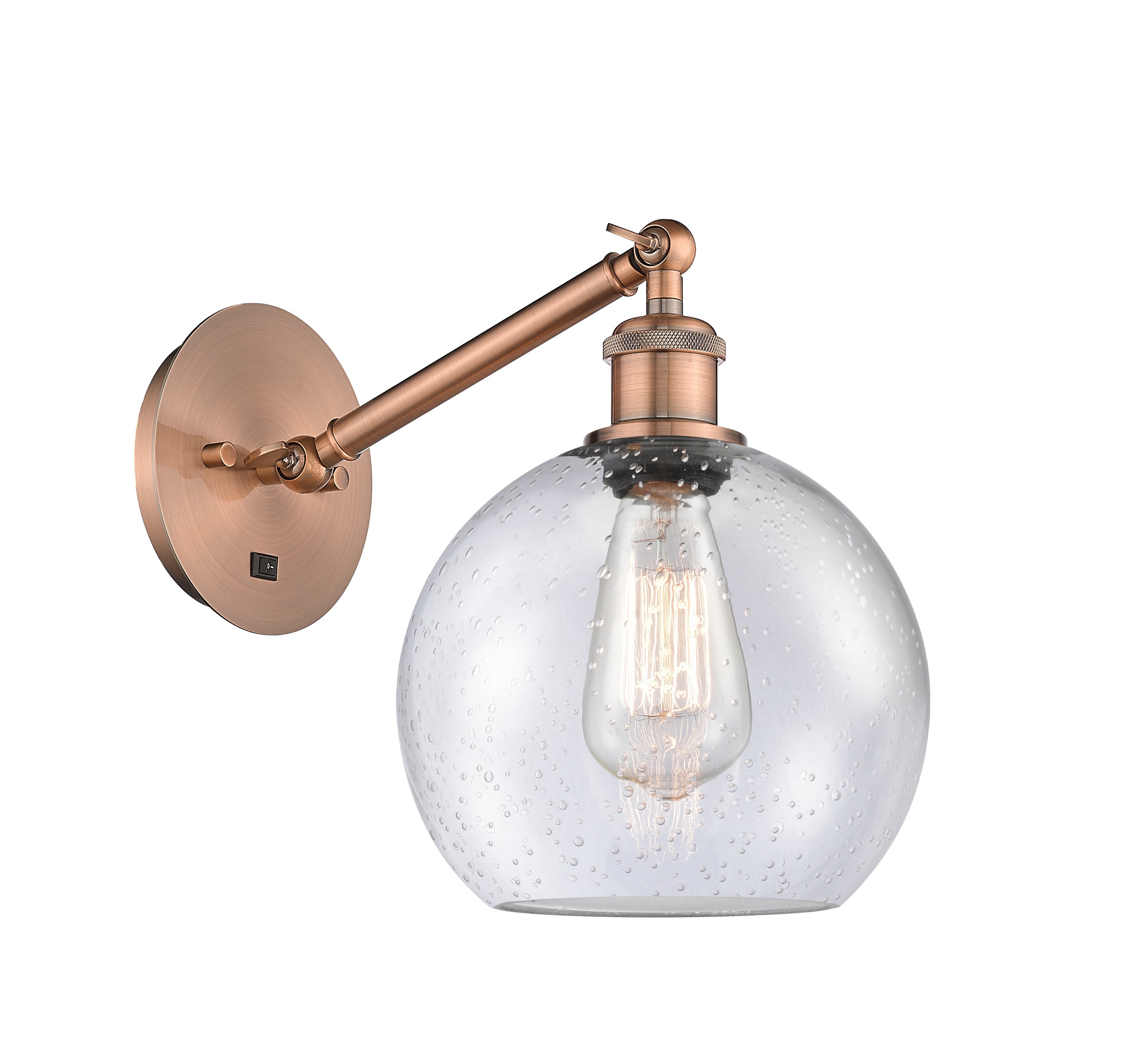 Ballston Sconce Cast Brass Steel Glass