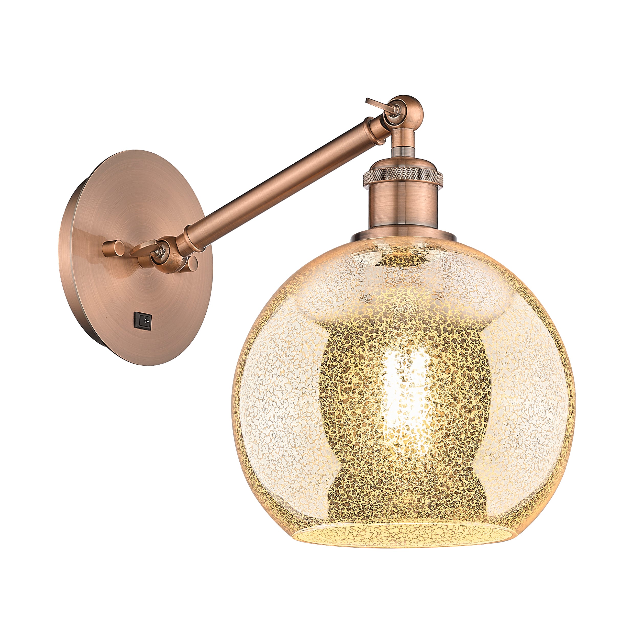Ballston Sconce Cast Brass Steel Glass