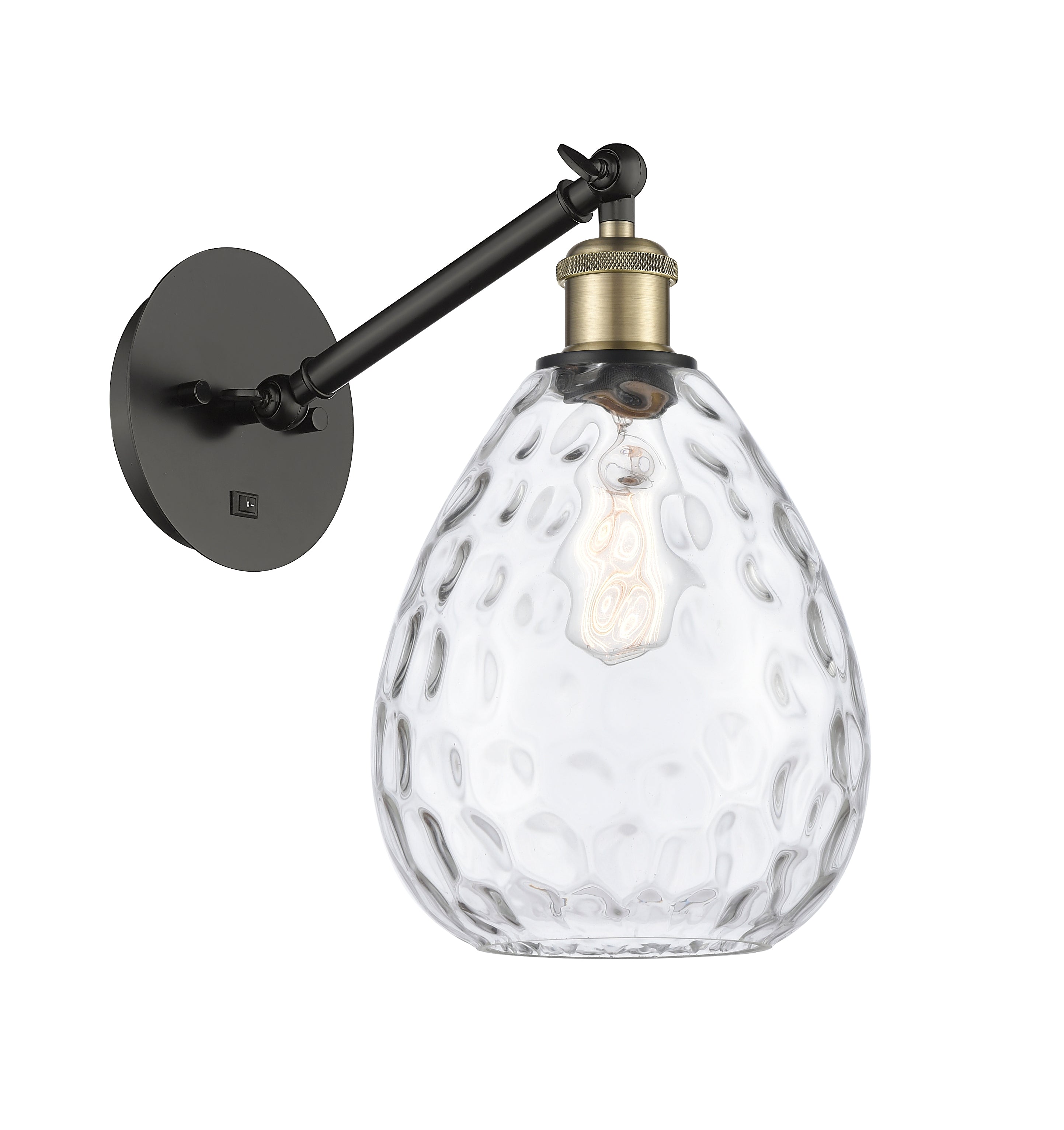 Ballston Sconce Cast Brass Glass Steel