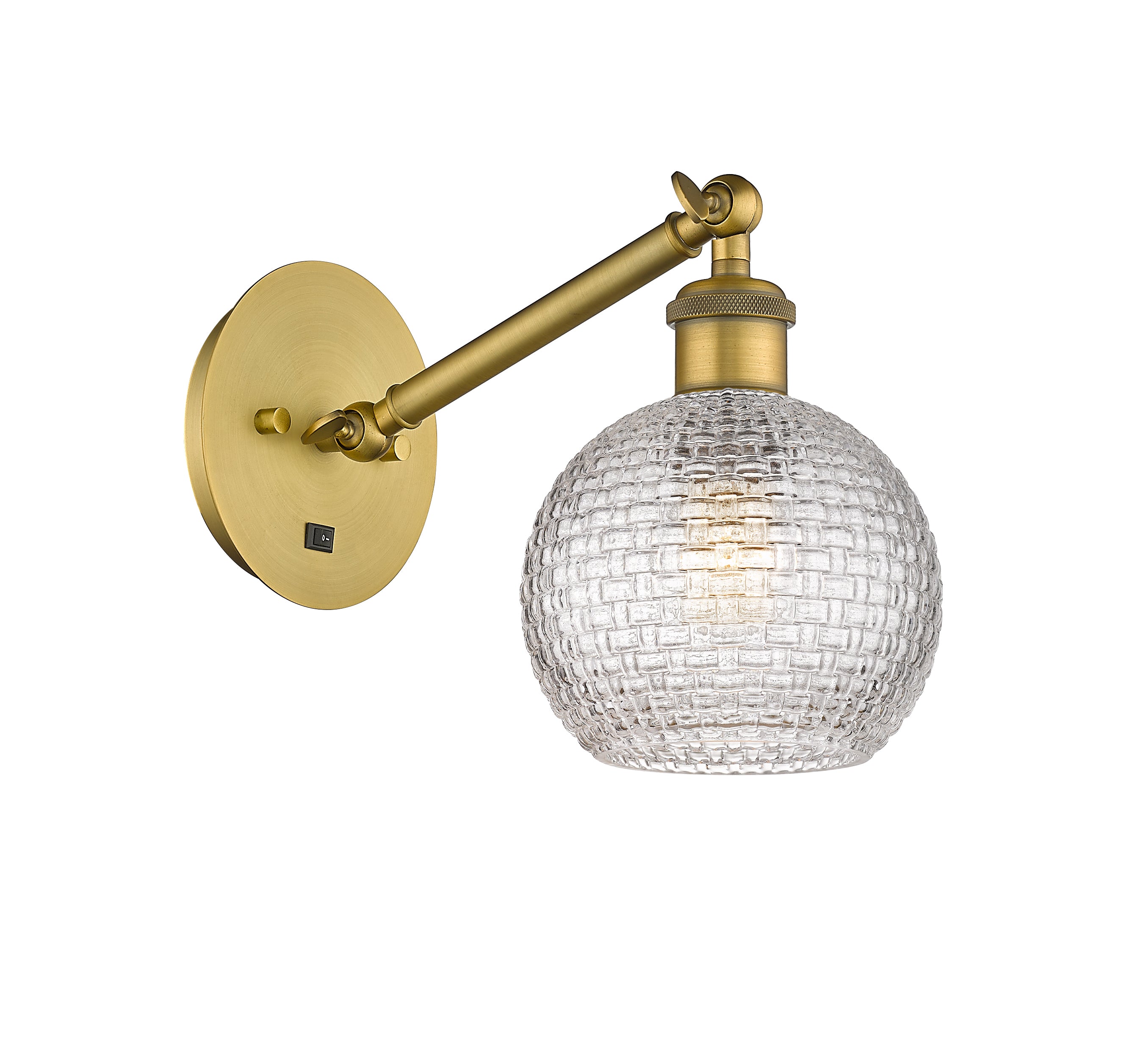 Ballston Sconce Cast Brass Glass Steel