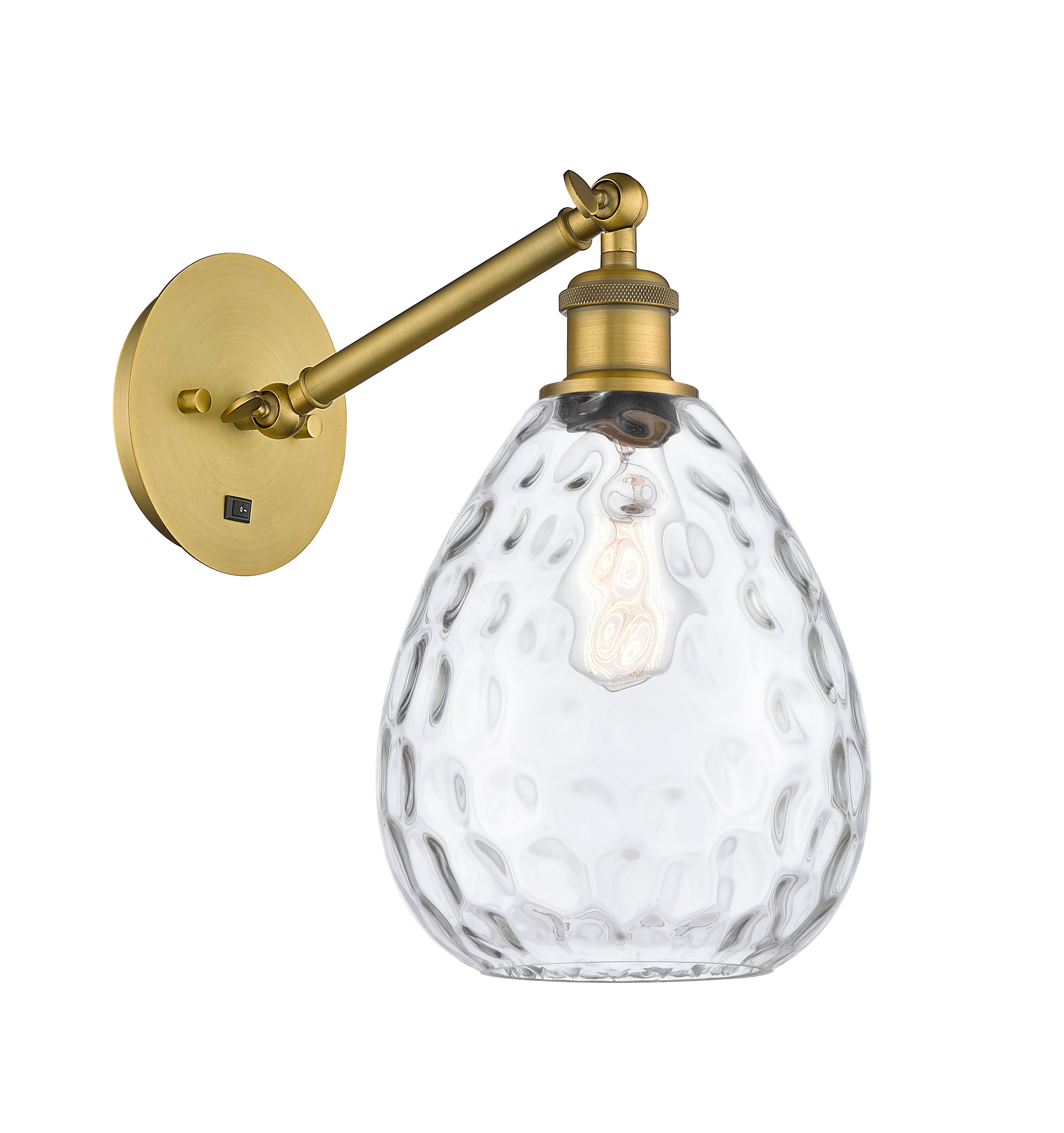 Ballston Sconce Cast Brass Glass Steel