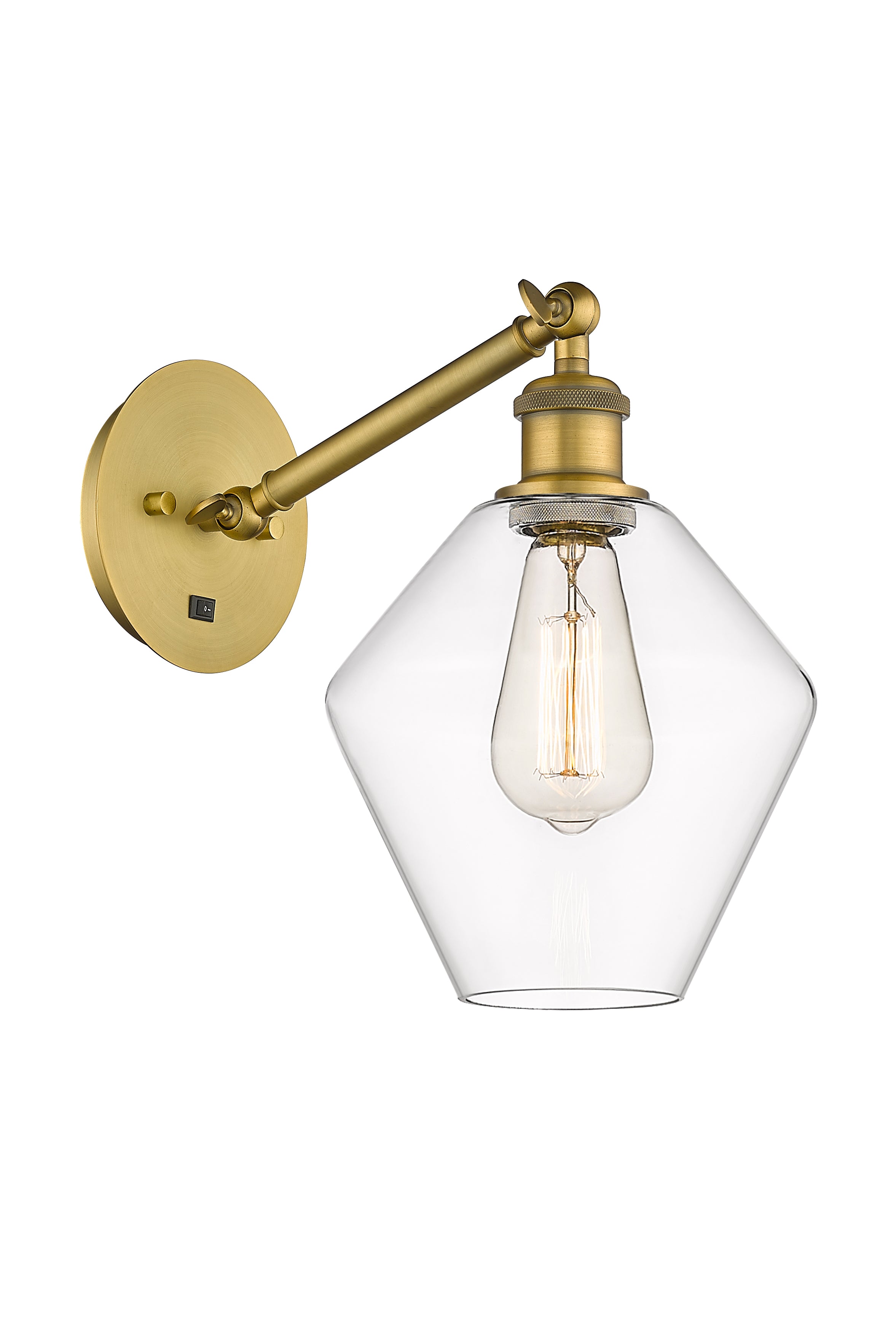 Ballston Sconce Cast Brass Glass Steel