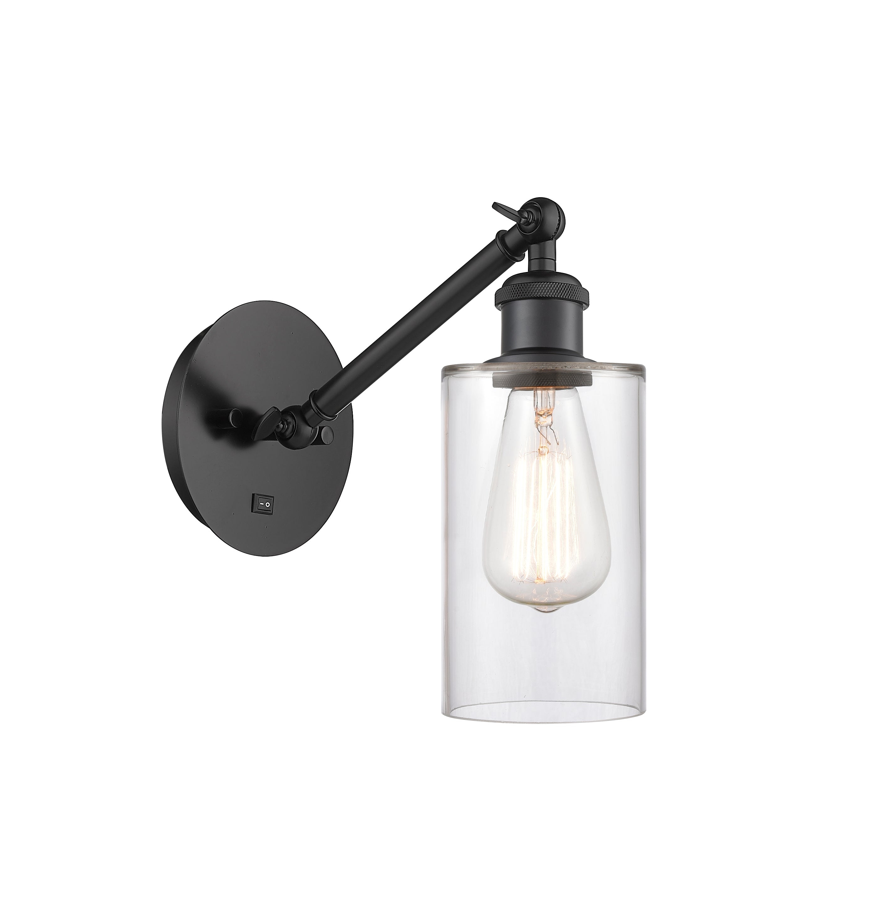 Ballston Sconce Cast Brass Steel Glass