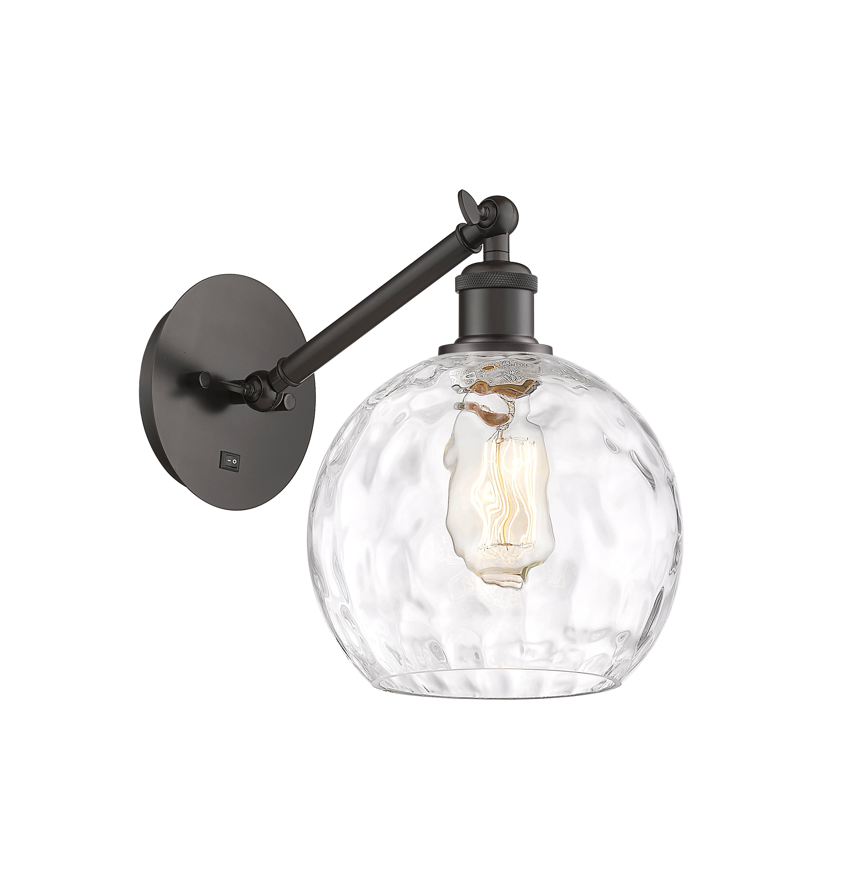 Ballston Sconce Cast Brass Glass Steel
