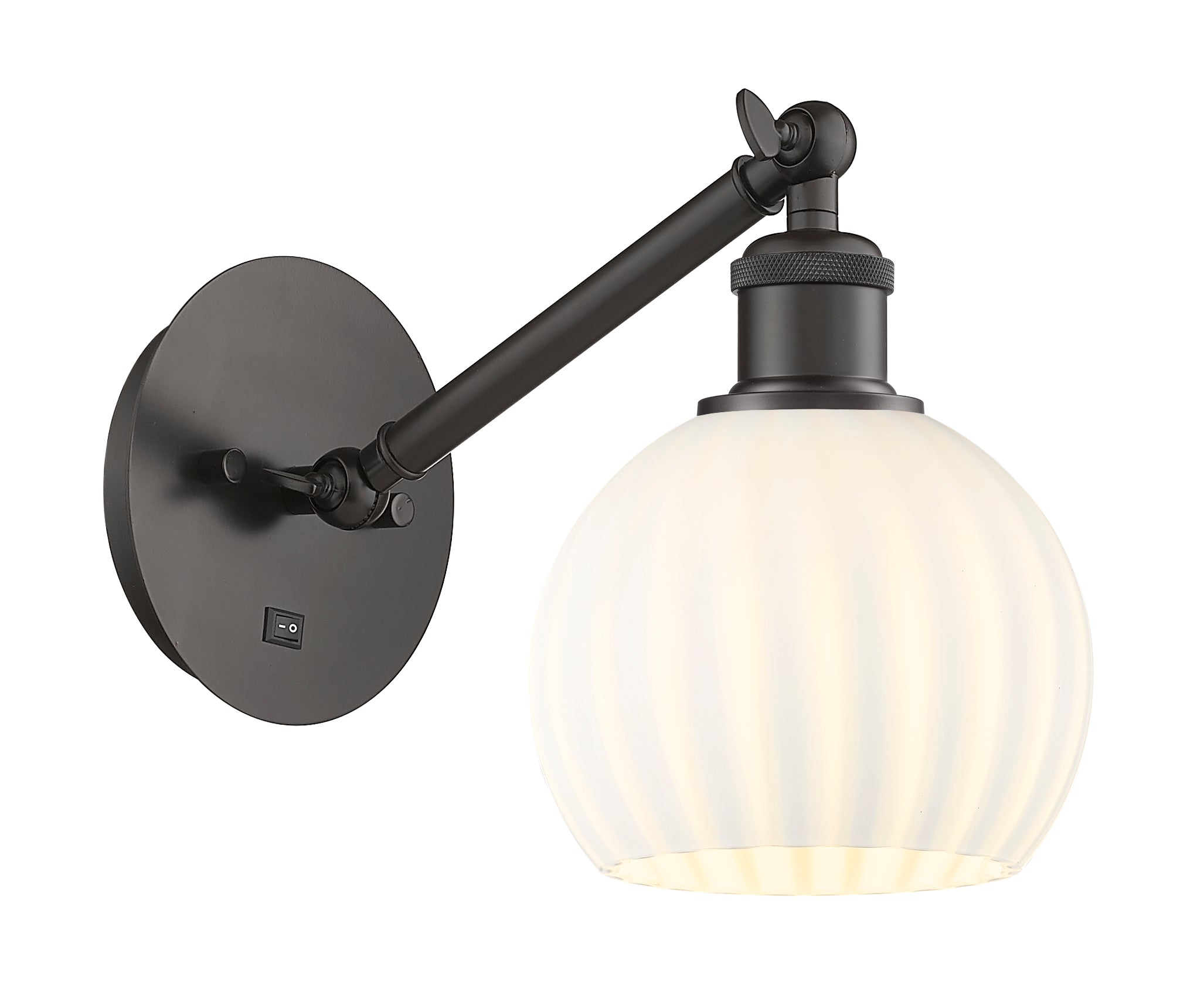 Ballston Sconce Cast Brass Glass Steel