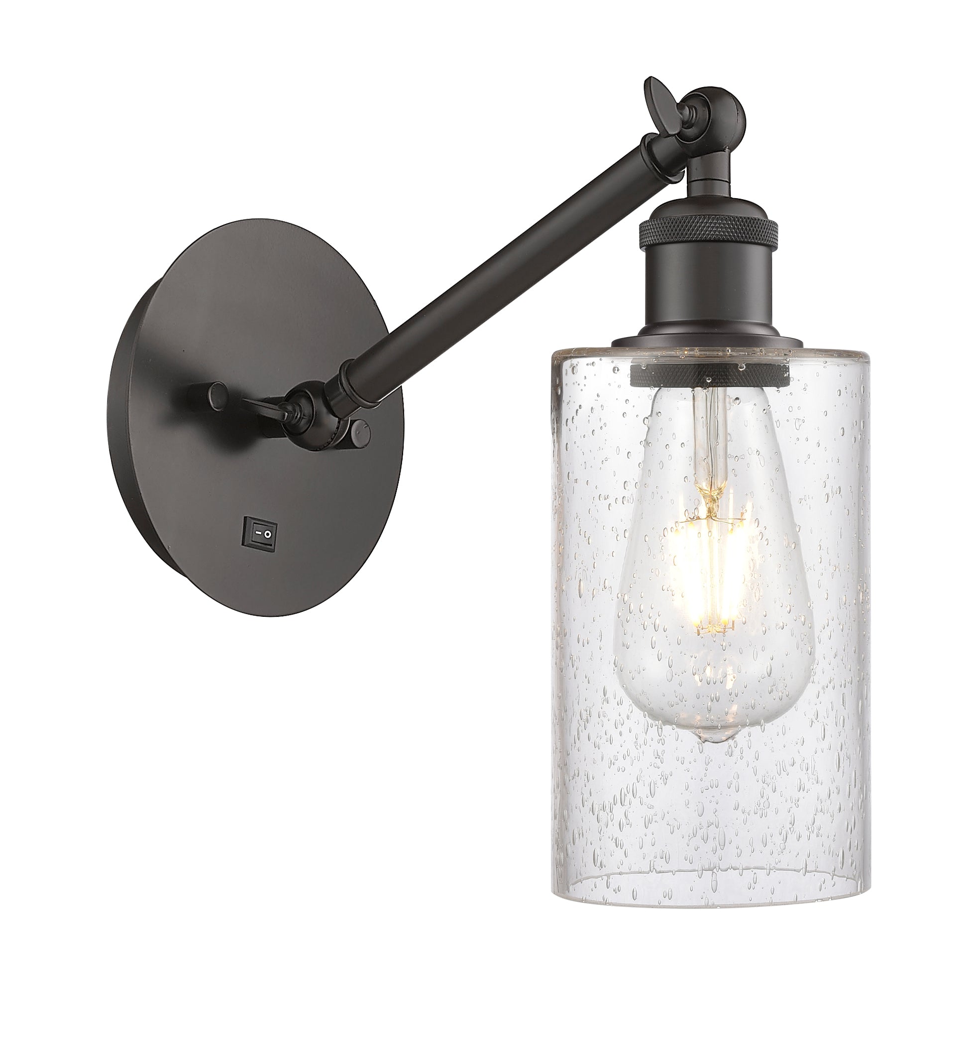 Ballston Sconce Cast Brass Steel Glass